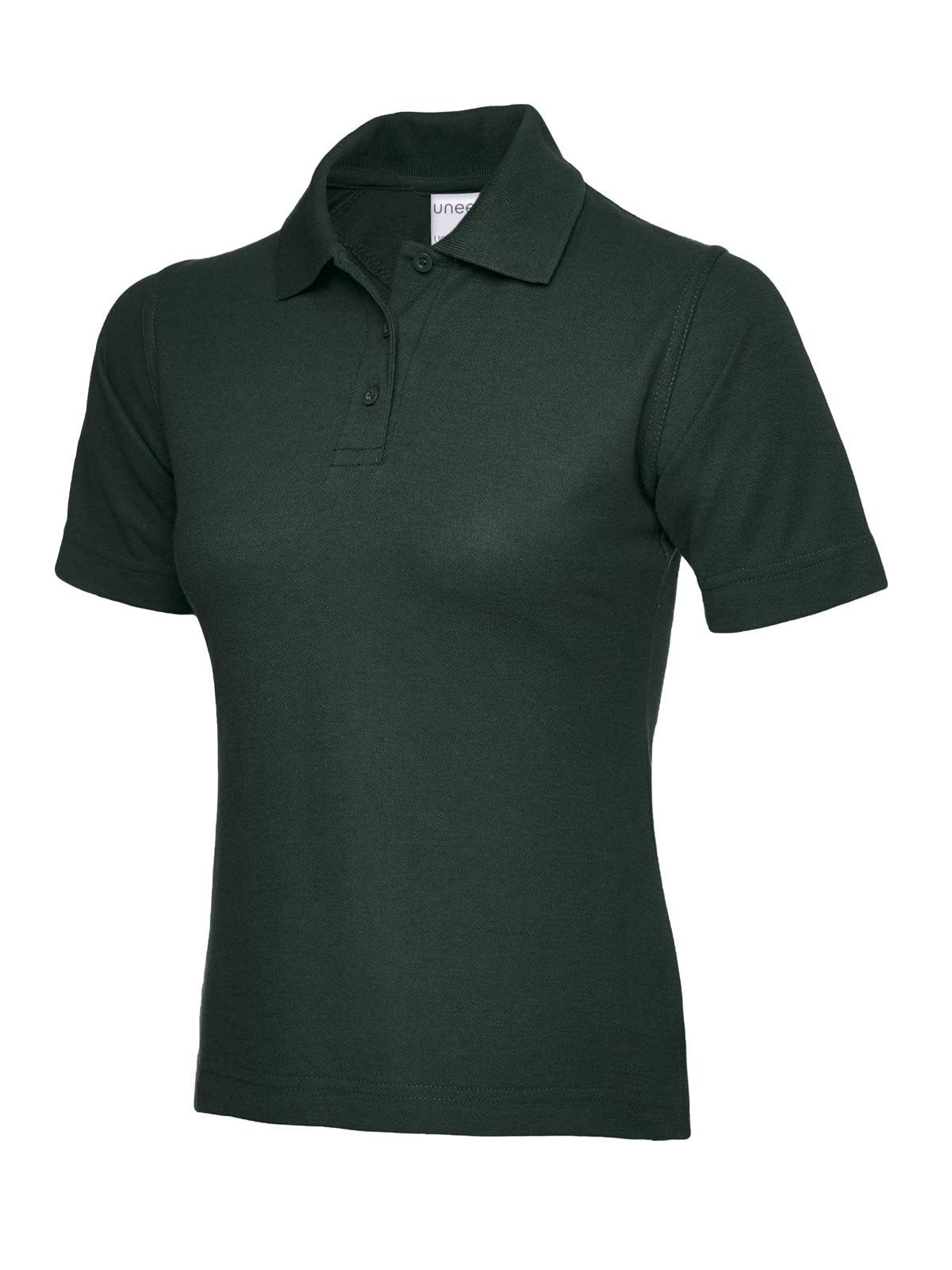 Uneek Women’s Work Ultra Cotton Polo Shirt Knitted Collar & Cuffs Size XS to 3XL