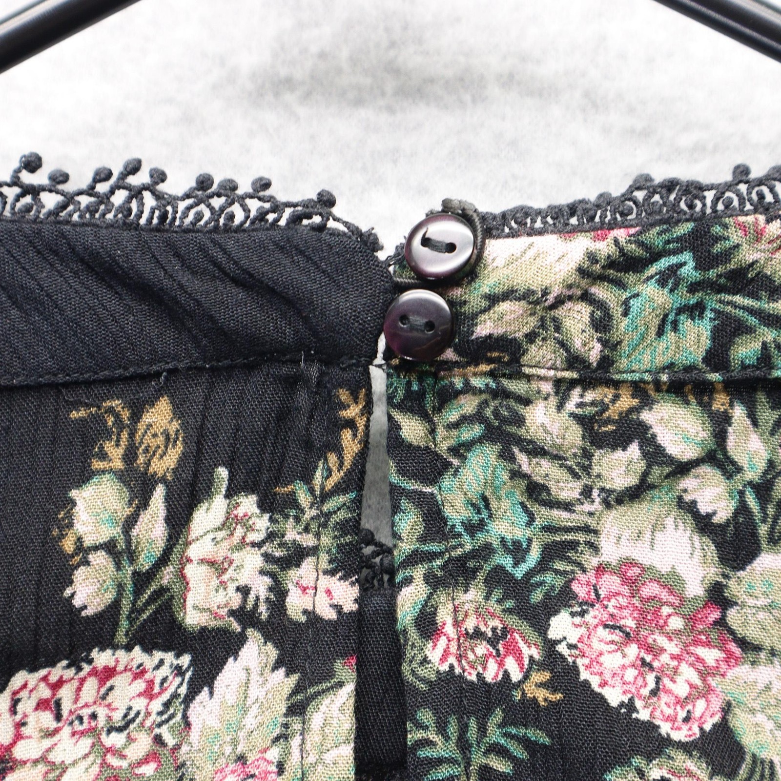 American Rag Cie Blouse Womens Small Floral Fairy Grunge Long Sleeve Lace Boho