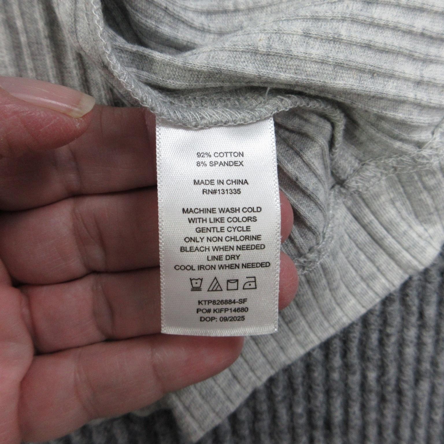 Nine Britton Shirt Womens 2X Gray Sleeveless Button-Up Ribbed Stretch Casual NWT