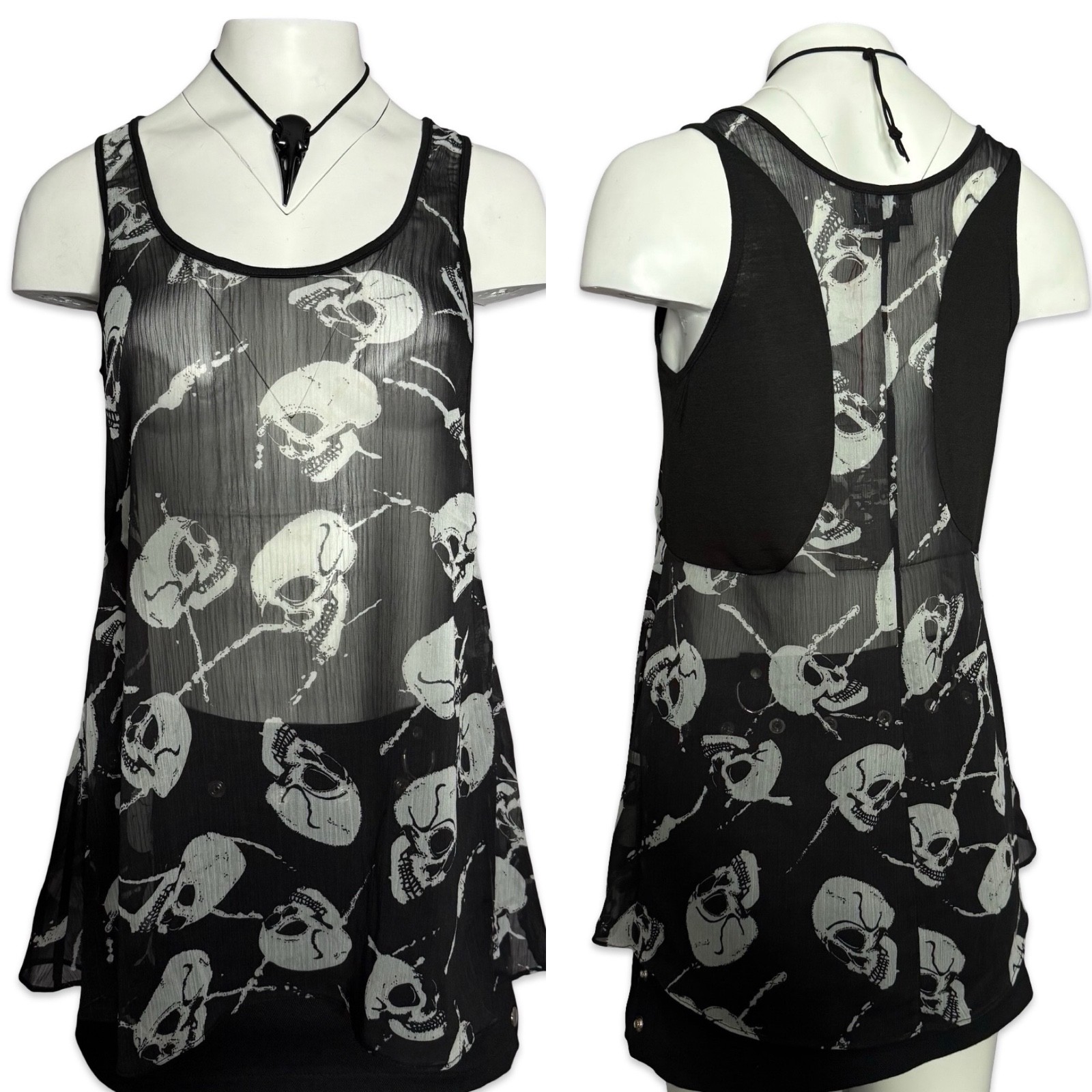ROYAL BONES by TRIPP Skull Witch Metal Punk Rock Goth EMO Tank Top Shirt VL1042P