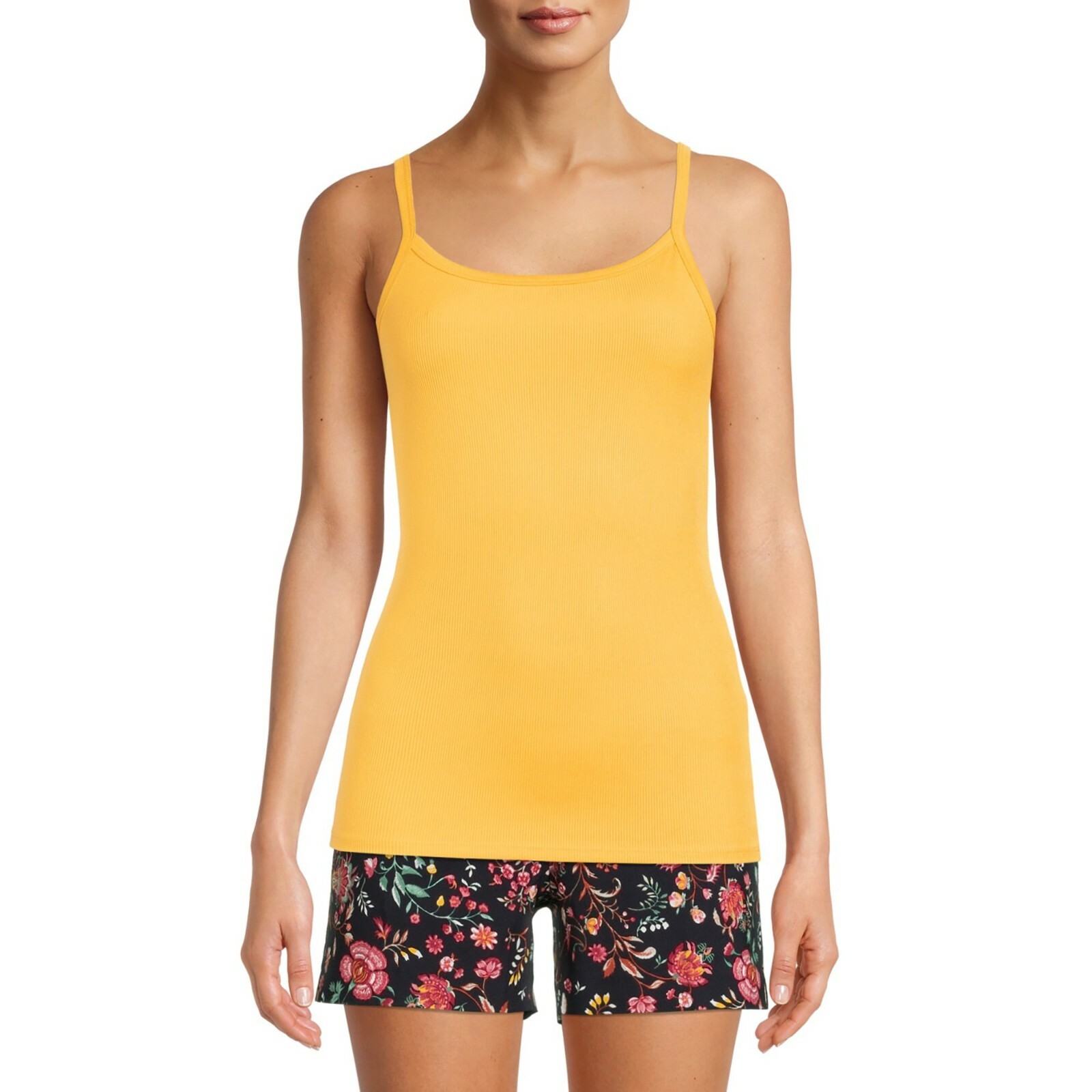 NO BOUNDARIES JUNIOR’S RIB CAMI TOP GOLDEN POND 2XL (19) NWT [Q]