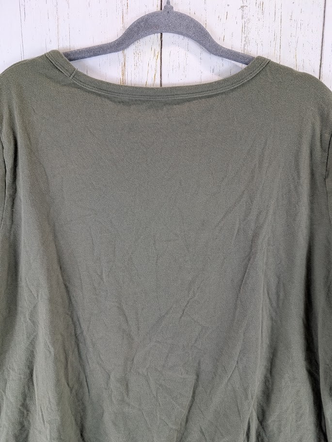 Old Navy Size XXL Everywear Green V Neck Short Sleeve Womens Casual Top