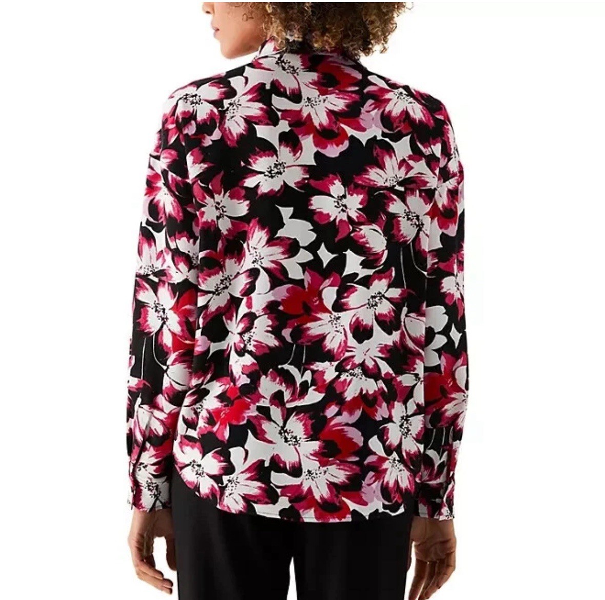 Rafaella Ladies Woven Top Size XL Fresh Bouquet NWT