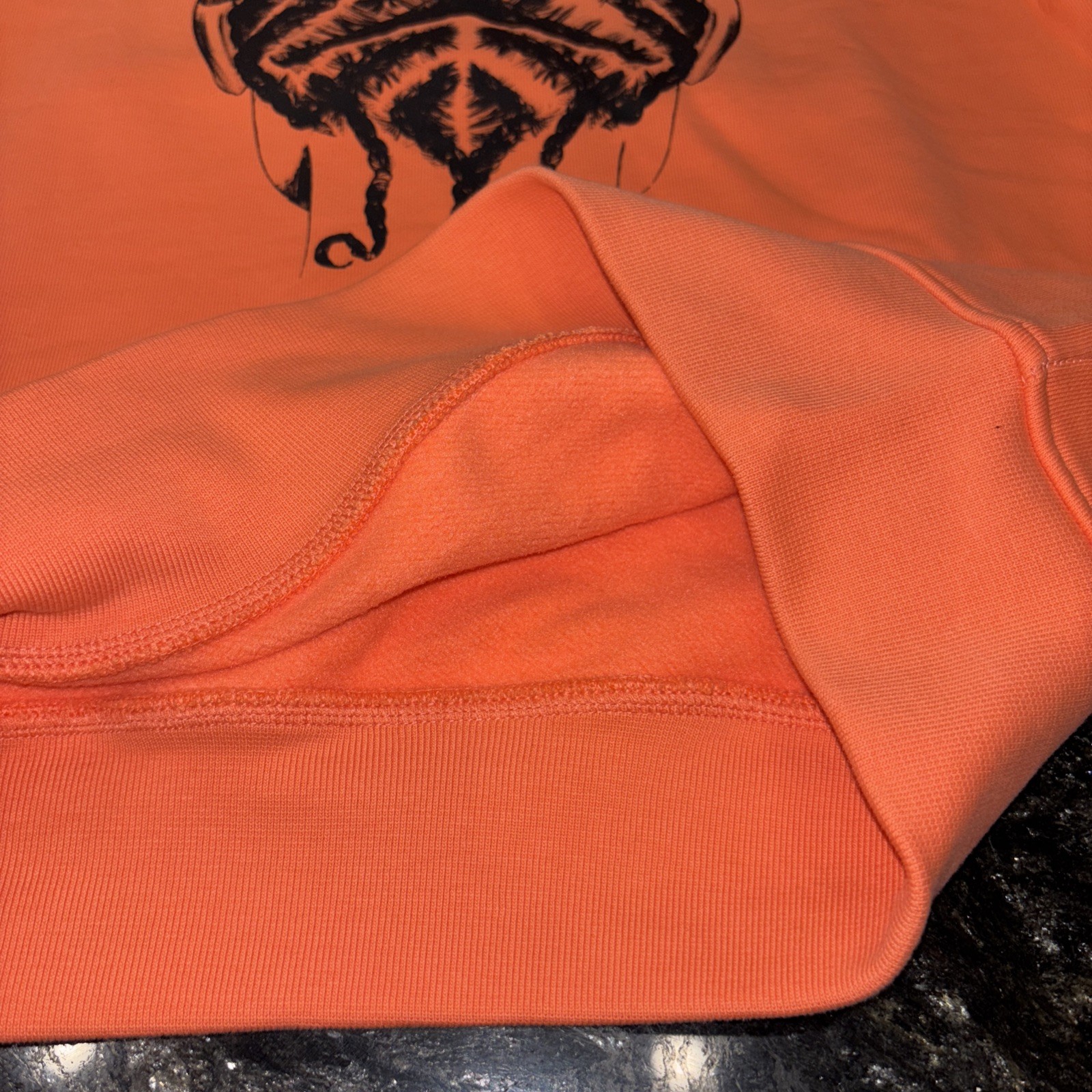 Jordan x Bephies Beauty Supply Women’s Hoodie Wild Mango DR1895-680 Size XS Nike