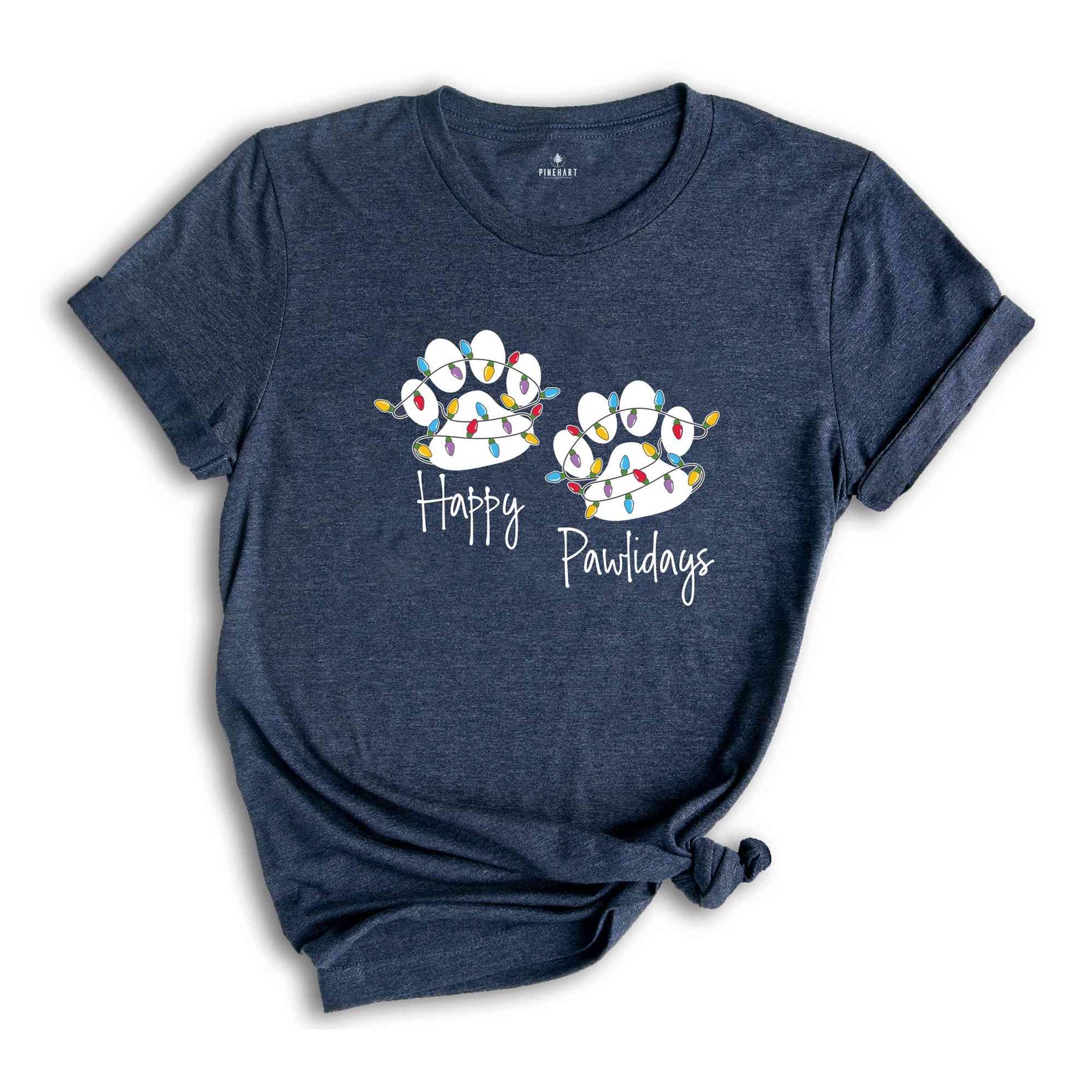 Happy Pawlidays Shirt, Dog Lovers Christmas, Xmas Paw T-Shirt, Cute Christmas Sh