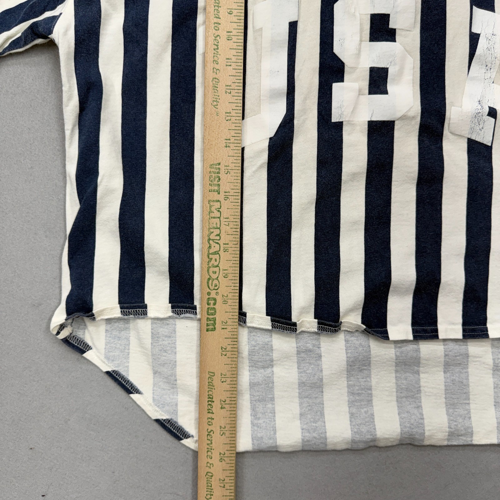 Vintage 90’s Italian Club USA Hip Hop Striped Cropped Pullover Polo Size Medium