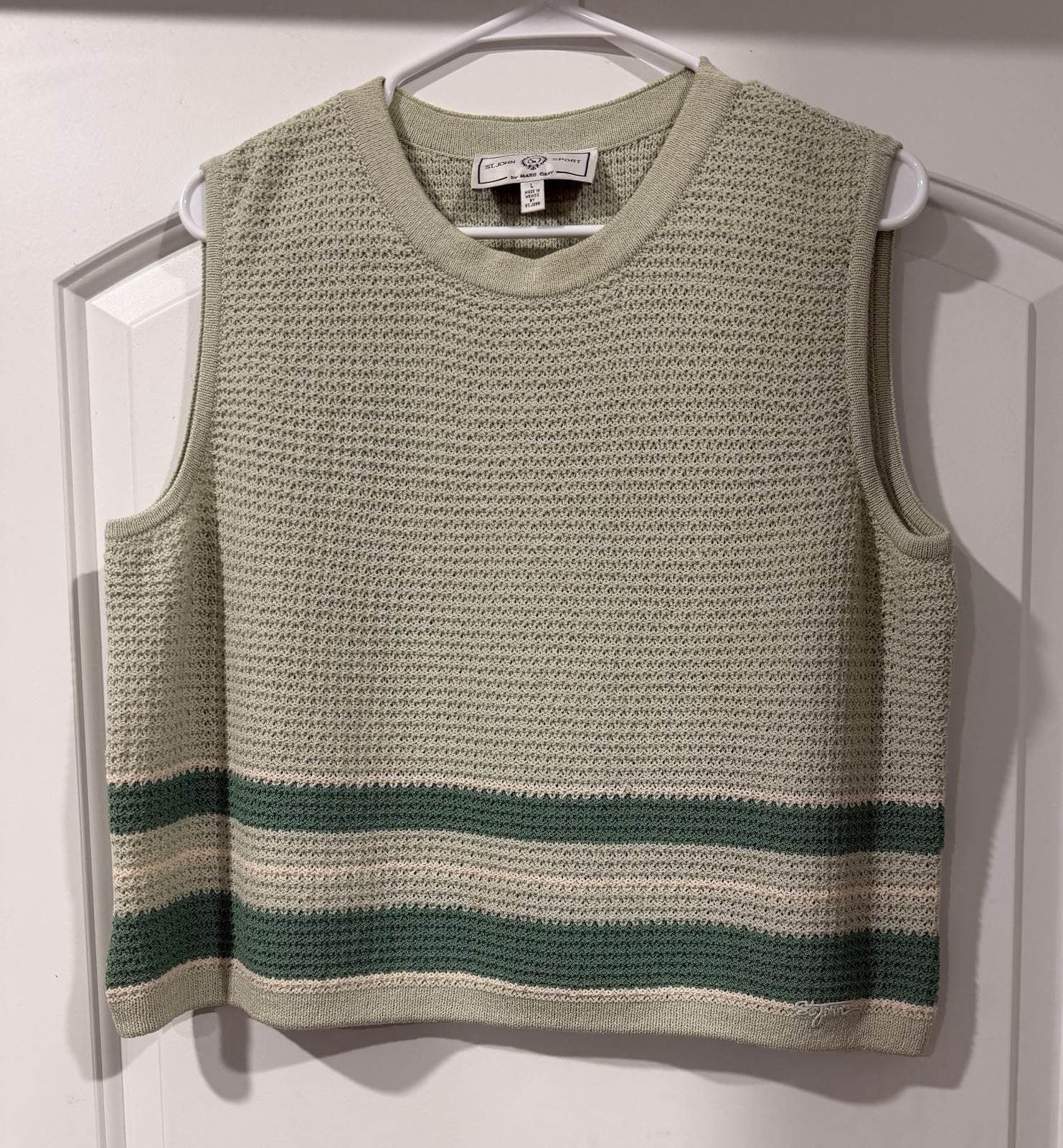 St. John Sport by Marie Gray Large Sage Green Tanktop – Good Condition