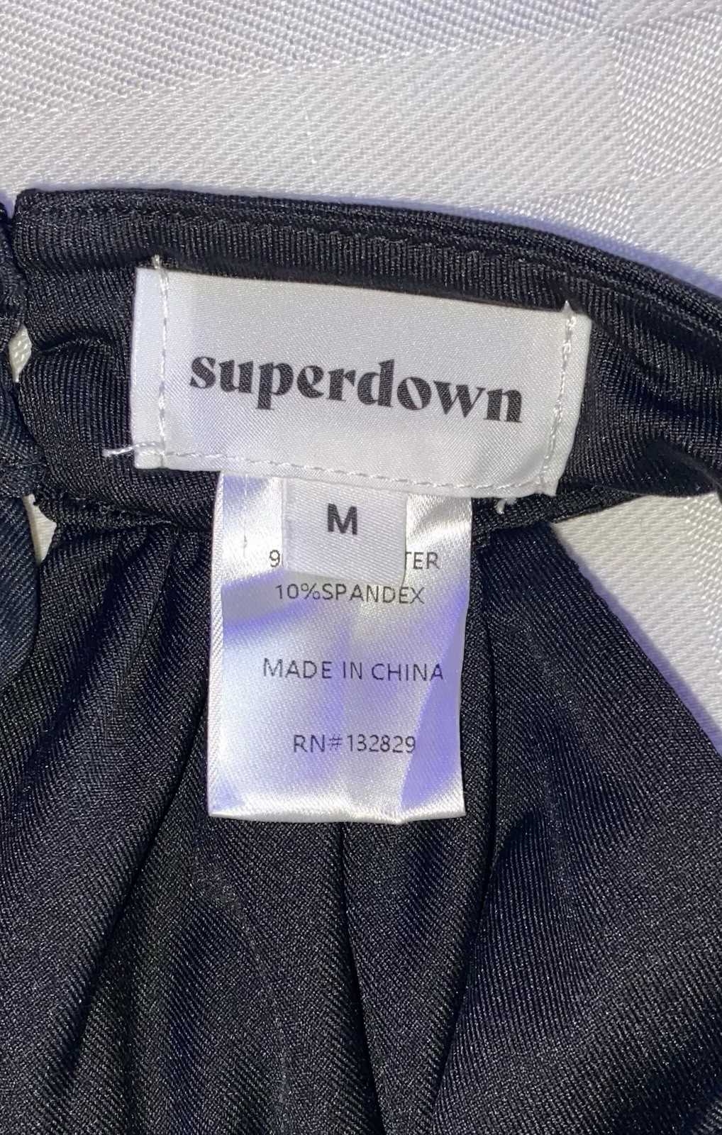 Superdown Women’s Black Open Back Sleeveless Halter Top Size M