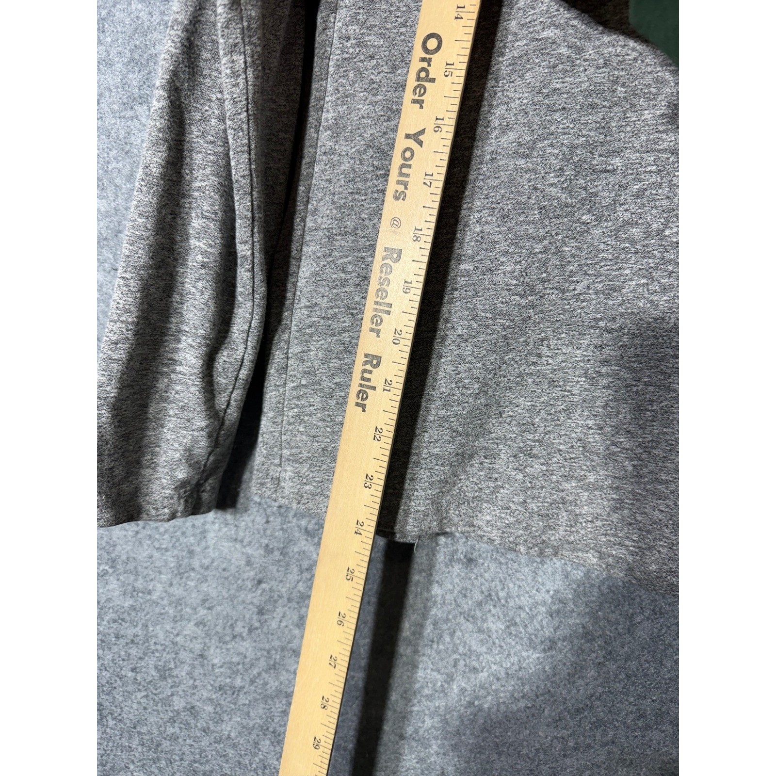 Monrow Classic Womens Long Sleeve Crew Neck Tee Heather Gray HT2162TJ-1 Size M
