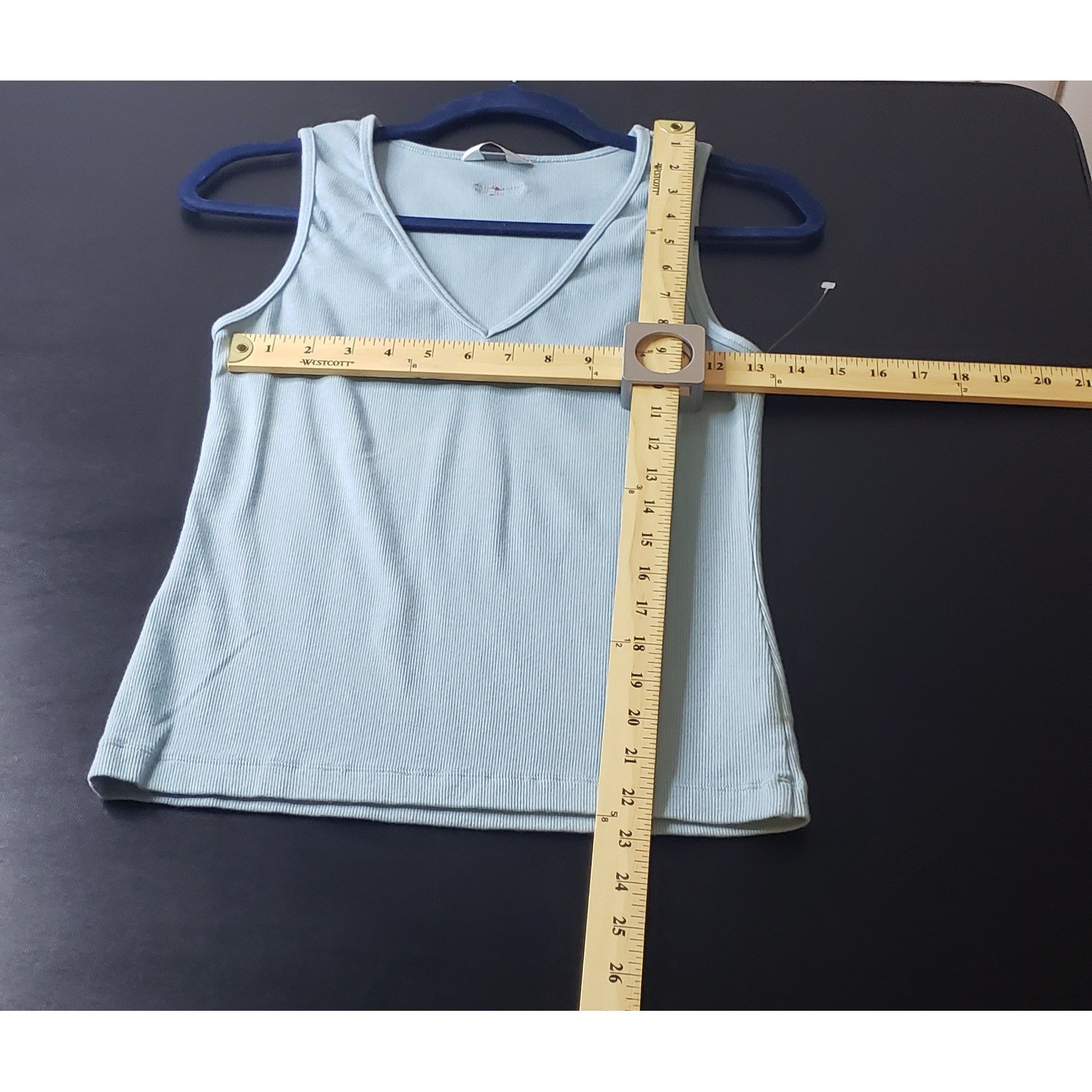 Hard Tail Forever V-Neck Ribbed Tank Top Bundle of 3 Blue Yellow L Casual Summer