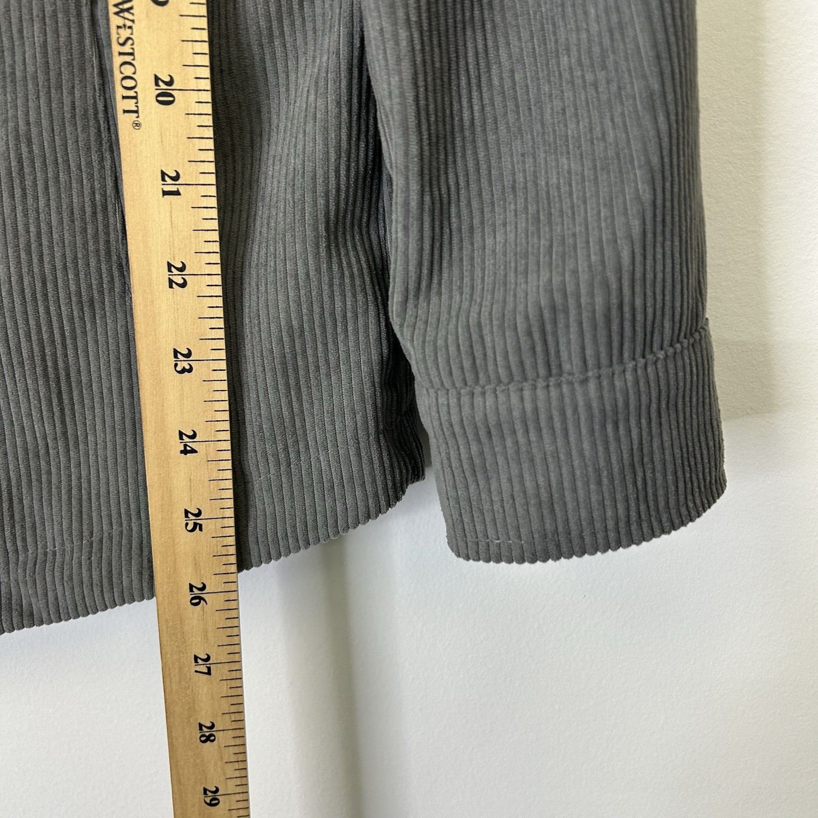 Avec Les Filles Corduroy Shirt Jacket Women’s Size Medium Gray Shacket
