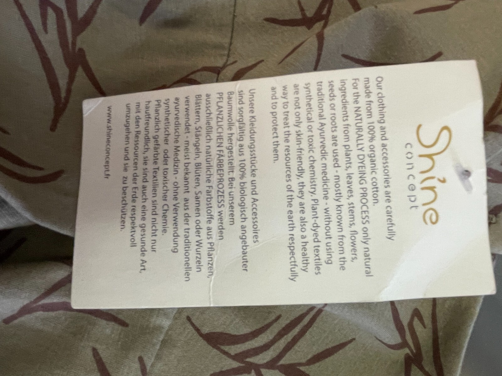 shine concept shirt organic cotton organic dyed