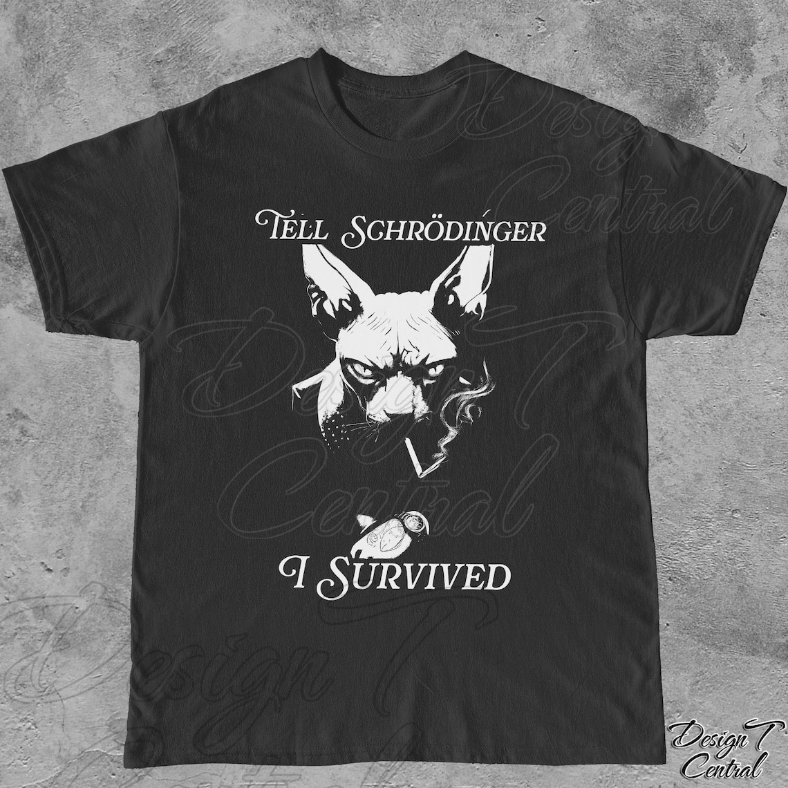 Schrödinger’s Cat Survived T-Shirt: Physics Science Gift