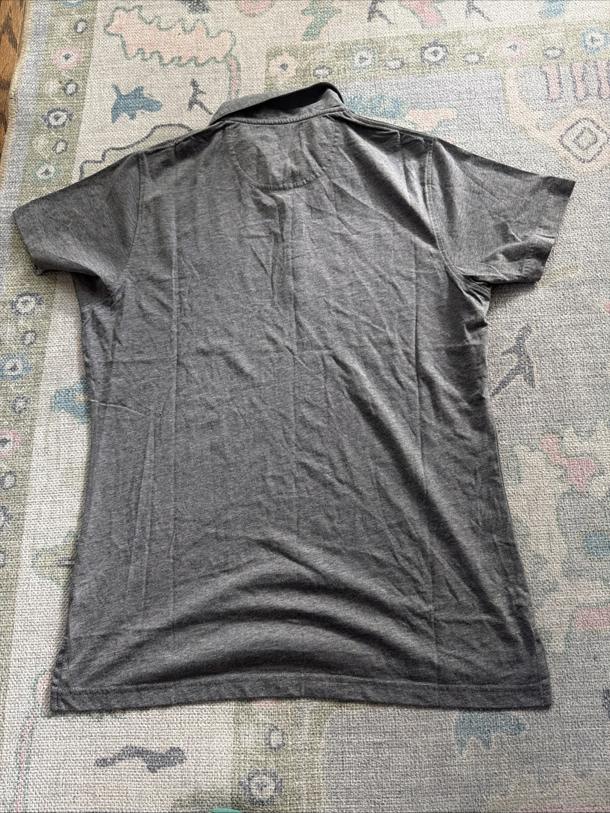 New NWT Local boy outfitters Women’s Polo Shirt Large Gray Grey