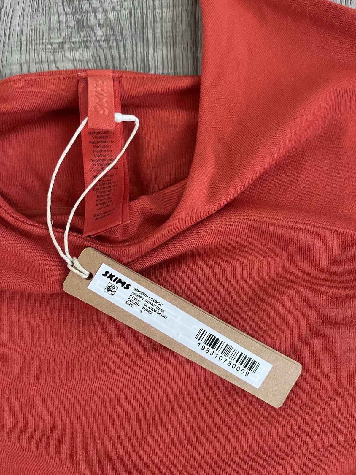 NWT SKIMS Smooth Layers Scoop Neck Cami in Terra sz S
