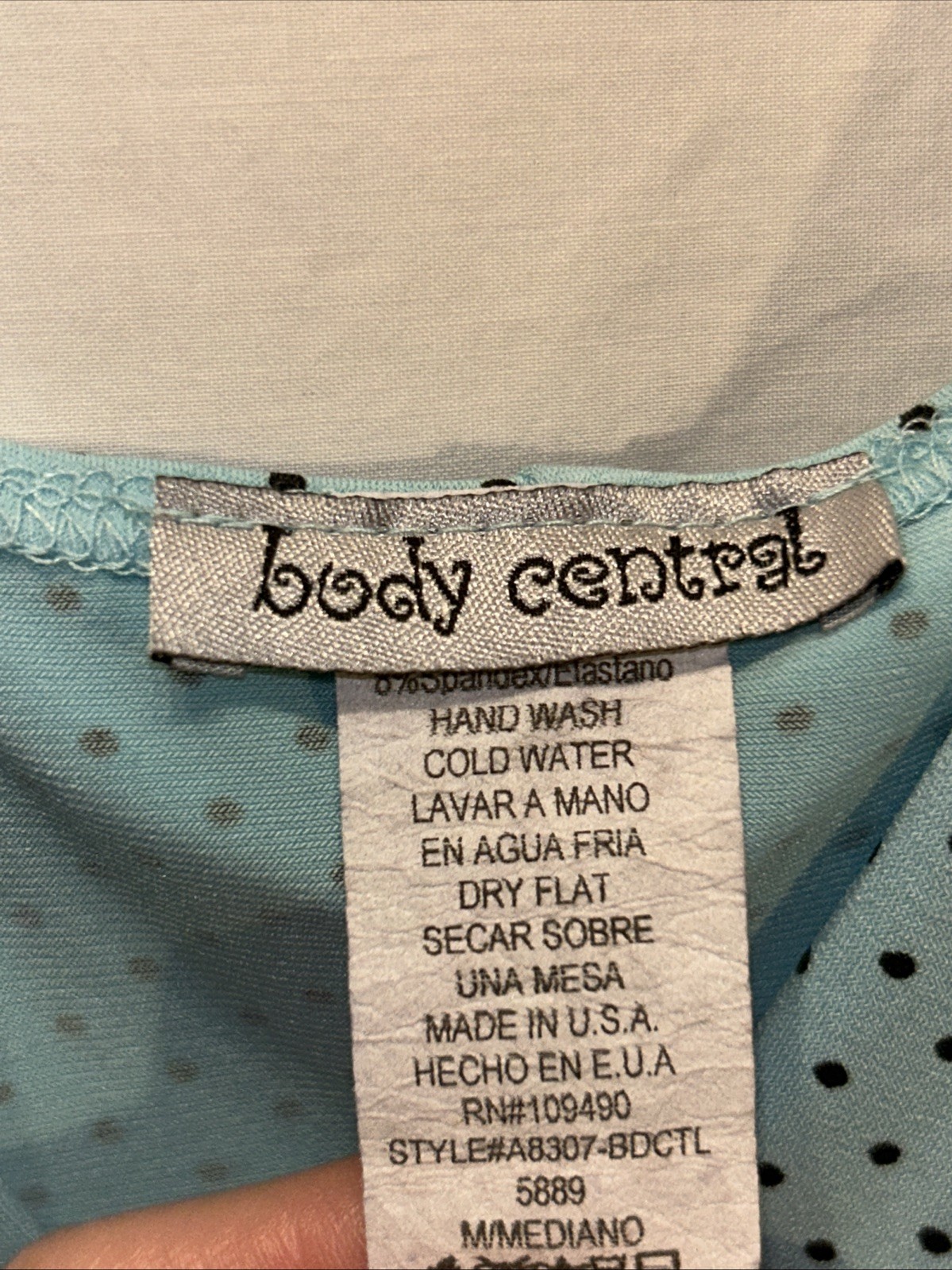 Y2K Body Central Size Medium Baby Doll Tank Top USA Made Polka Dot VTG Coquette