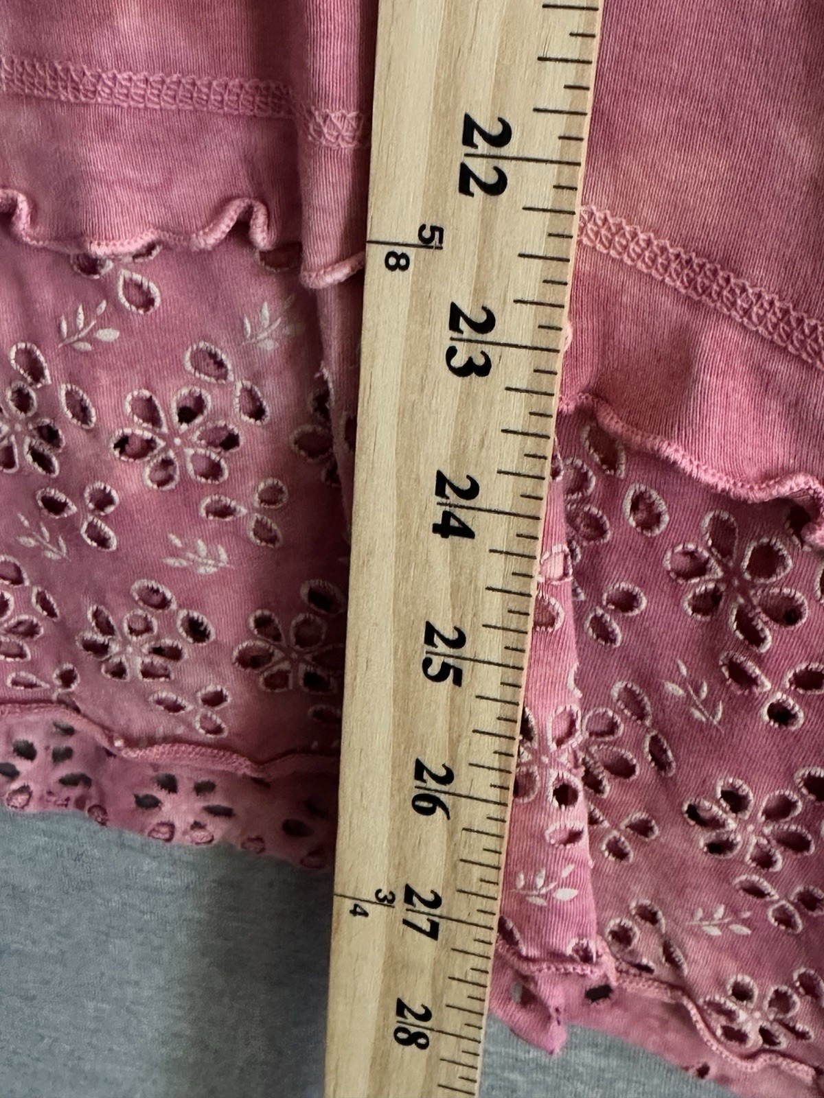 Glima Top Sz 1X Pink Wash Grunge Fairy Y2K Renaissance Script Rose Indie Tie Dye