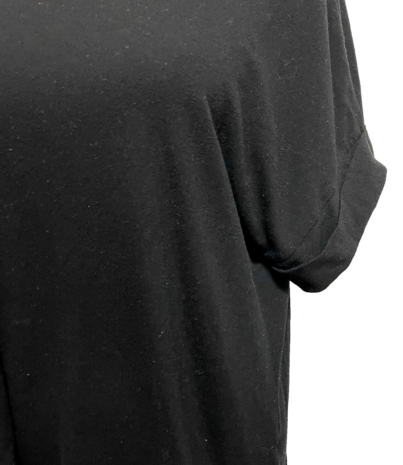 Loose Fit Versatile Comfortable Scoop Pullover Sz 1X Black Cuffed Zenana