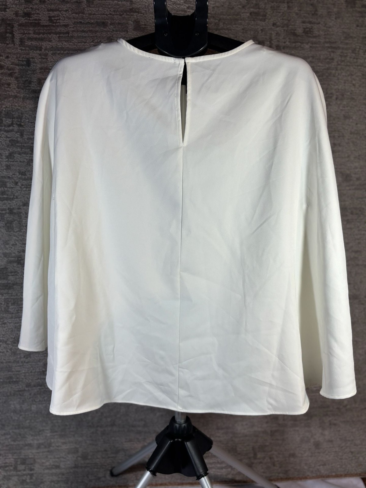 Vince Camuto Daytime Essentials Ivory Cape-Sleeve Blouse