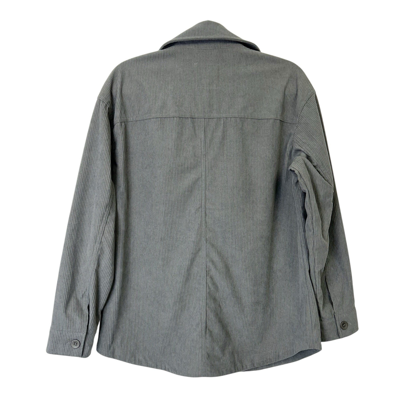 Avec Les Filles Corduroy Shirt Jacket Women’s Size Medium Gray Shacket