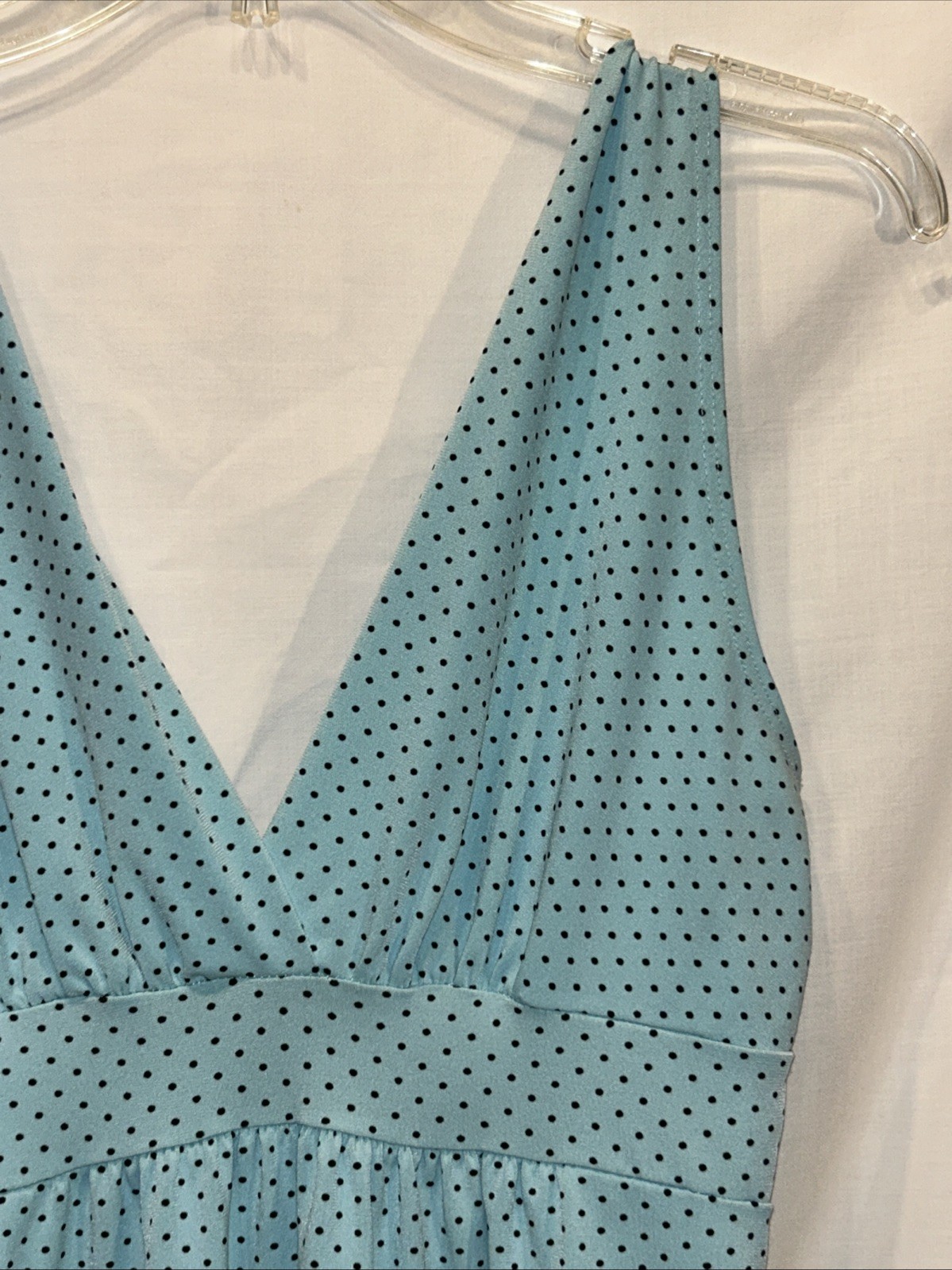 Y2K Body Central Size Medium Baby Doll Tank Top USA Made Polka Dot VTG Coquette