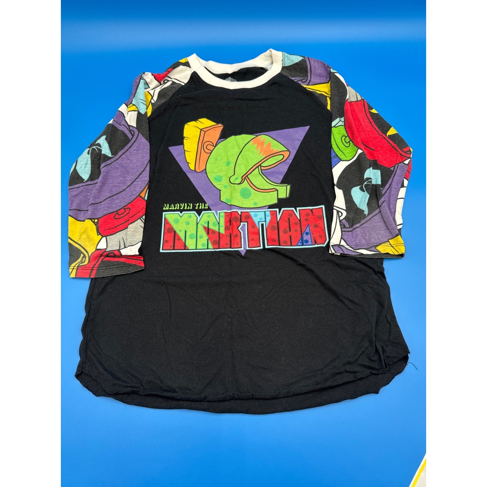 Looney Tunes Bugs Bunny Black Graphic Tee T-Shirt Warner Bros L