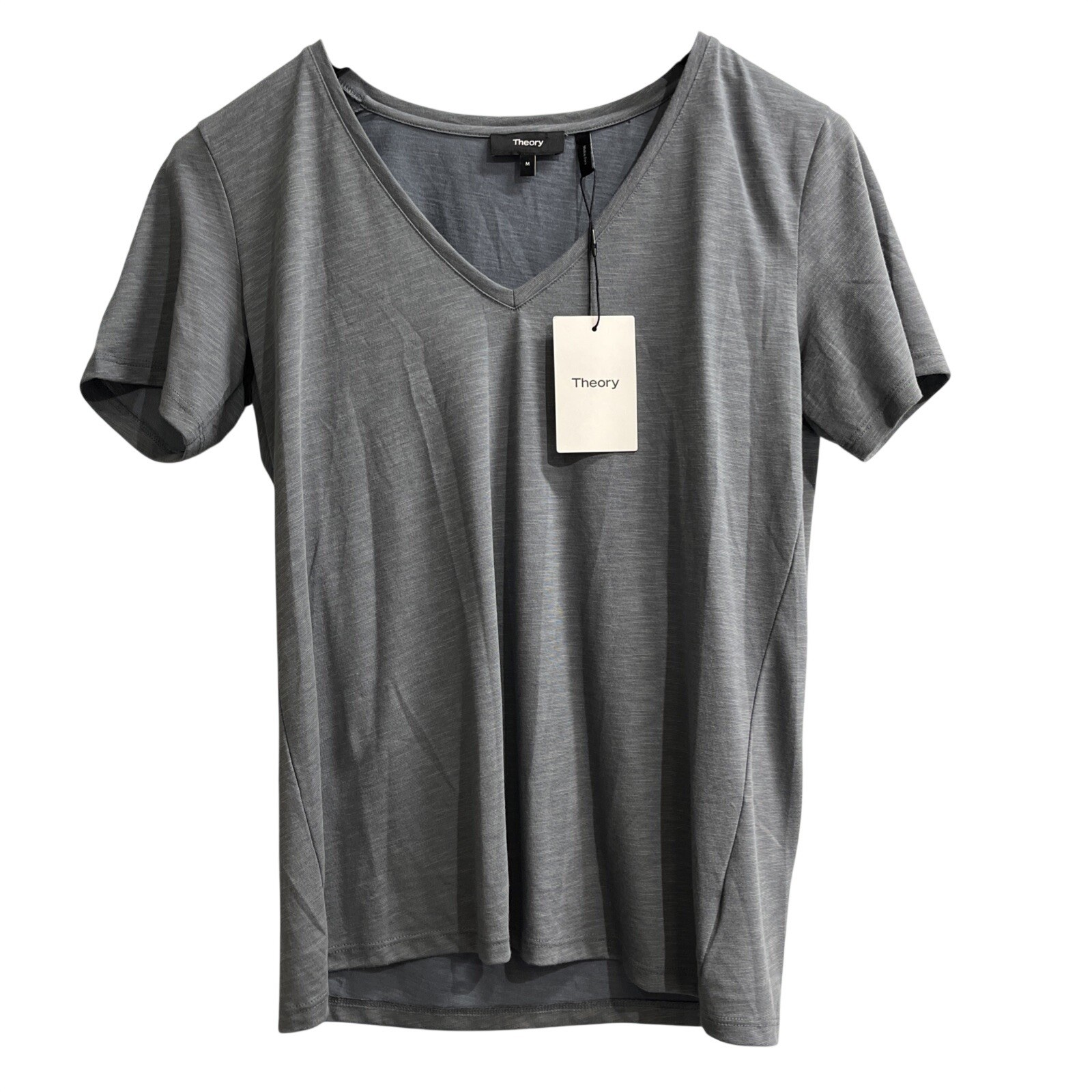 Theory Dayne B Top Atmos Light Modal Blend M Heathered Gray Elevated Basic
