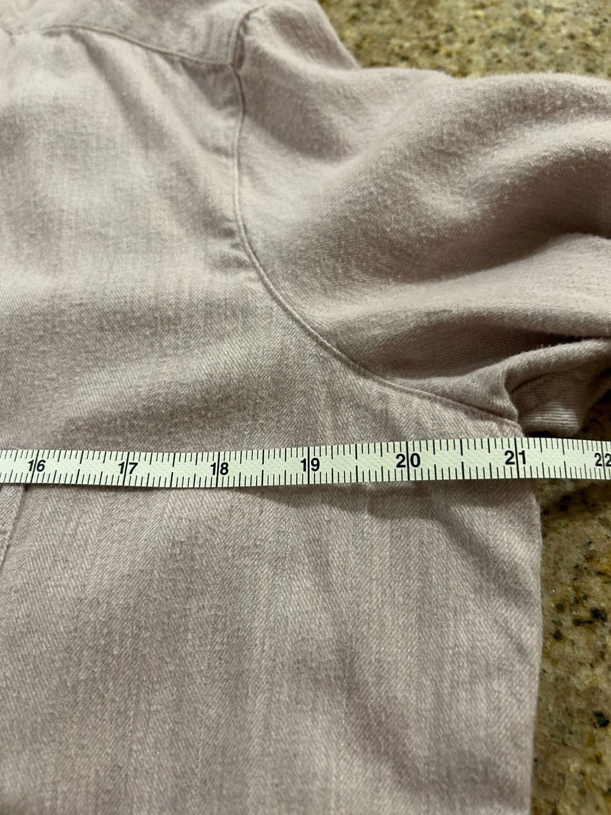 Frank & Eileen EILEEN Melange Pink and Gray, Polar Flannel -Size XS