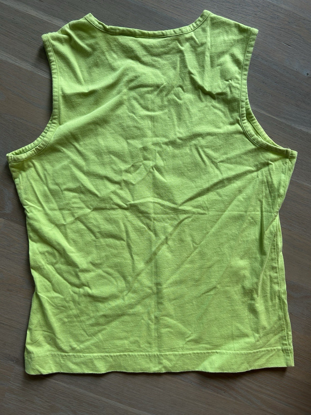 Vintage Kim Rogers Cotton Tank With Sequined Flamingoes (M)