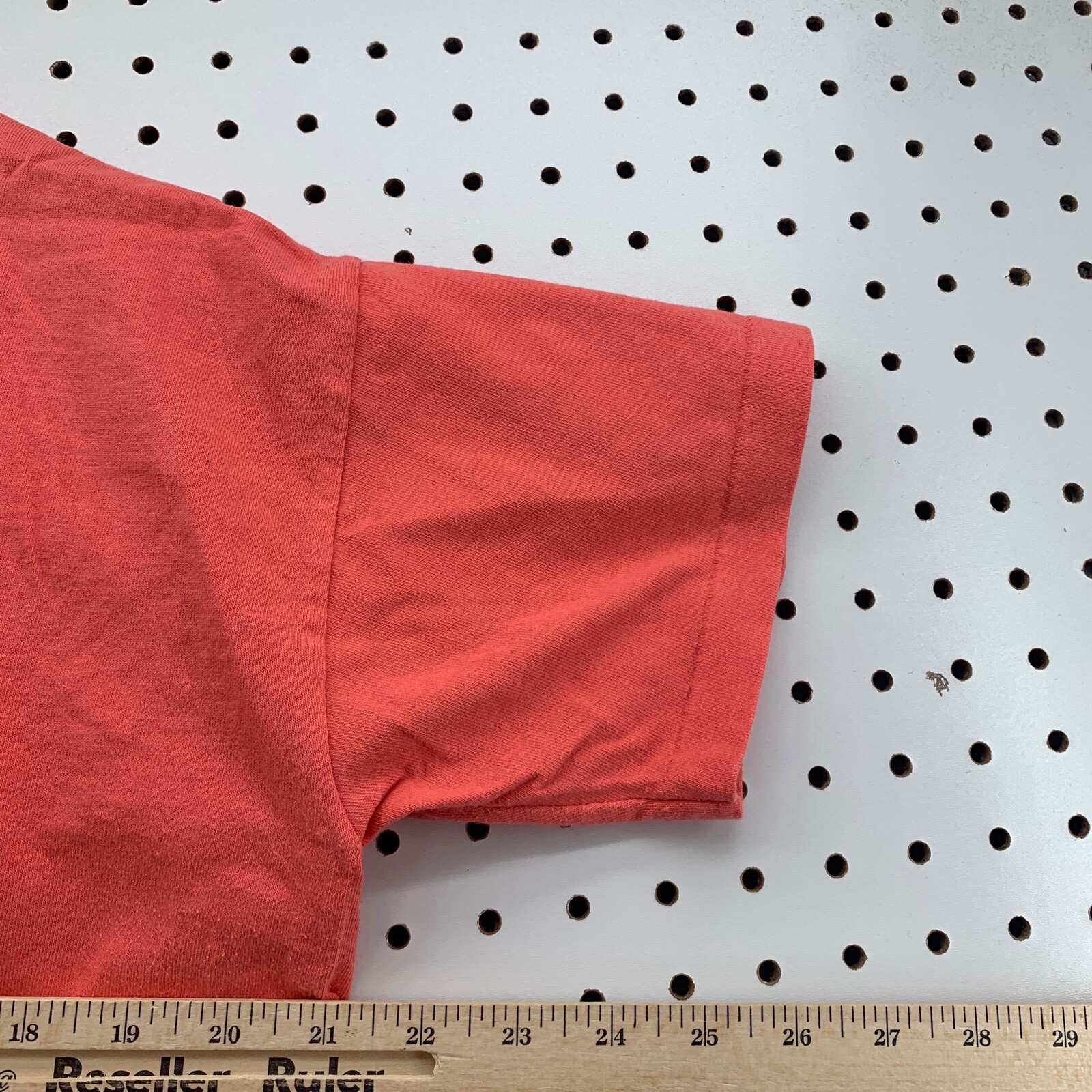 Vintage 90 Jackson Hole Shirt Womens Large Coral Pink EMbroidered 21×23.5