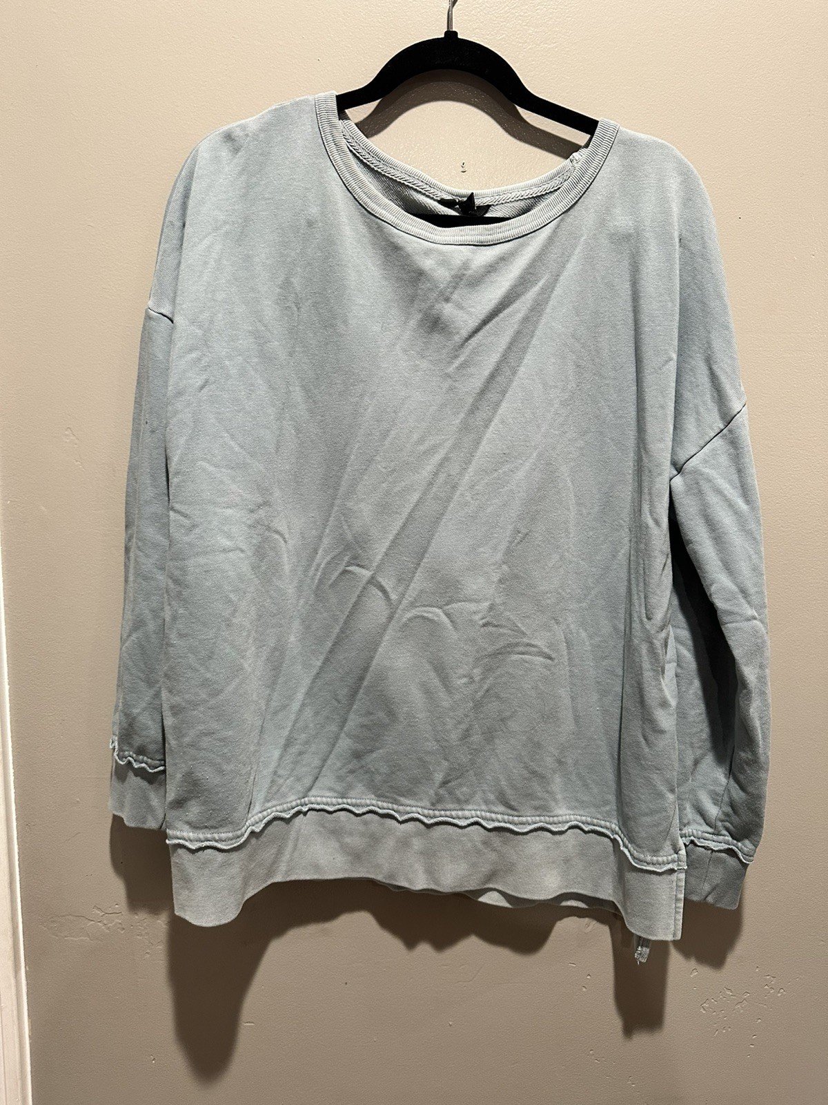Buffalo David Bitton Sweatshirt Pullover Long Sleeve Size L Blue