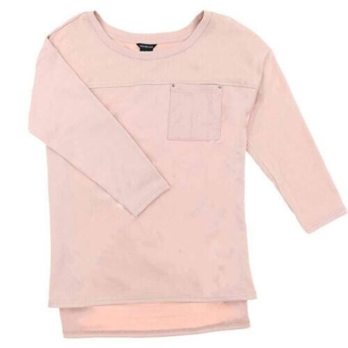 Calvin Klein Women’s 3/4 Sleeve Crew Neck Pullover Pocket Top – Size: Small
