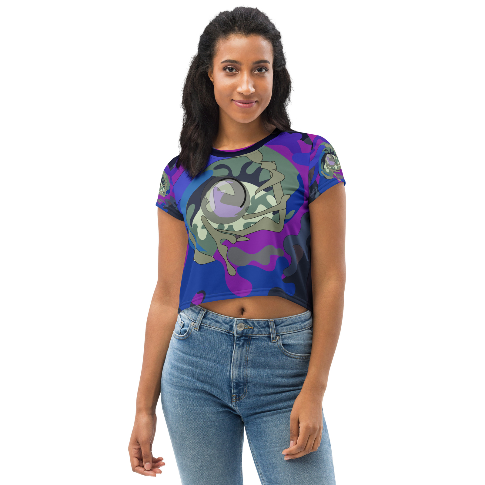 All-Over Print Crop Tee