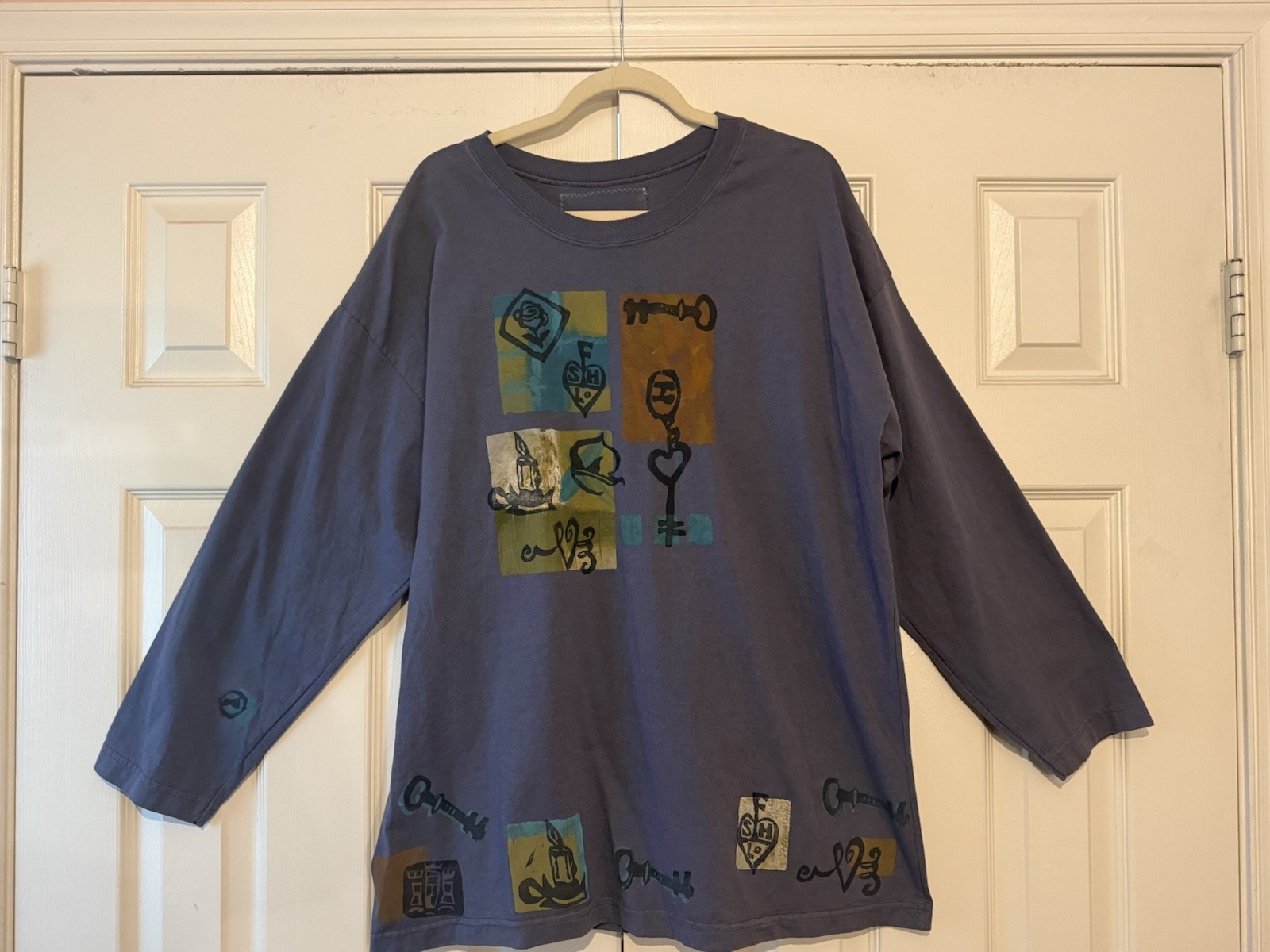 Blue Fish Long Sleeve Tee. NWOT. Vintage 1991