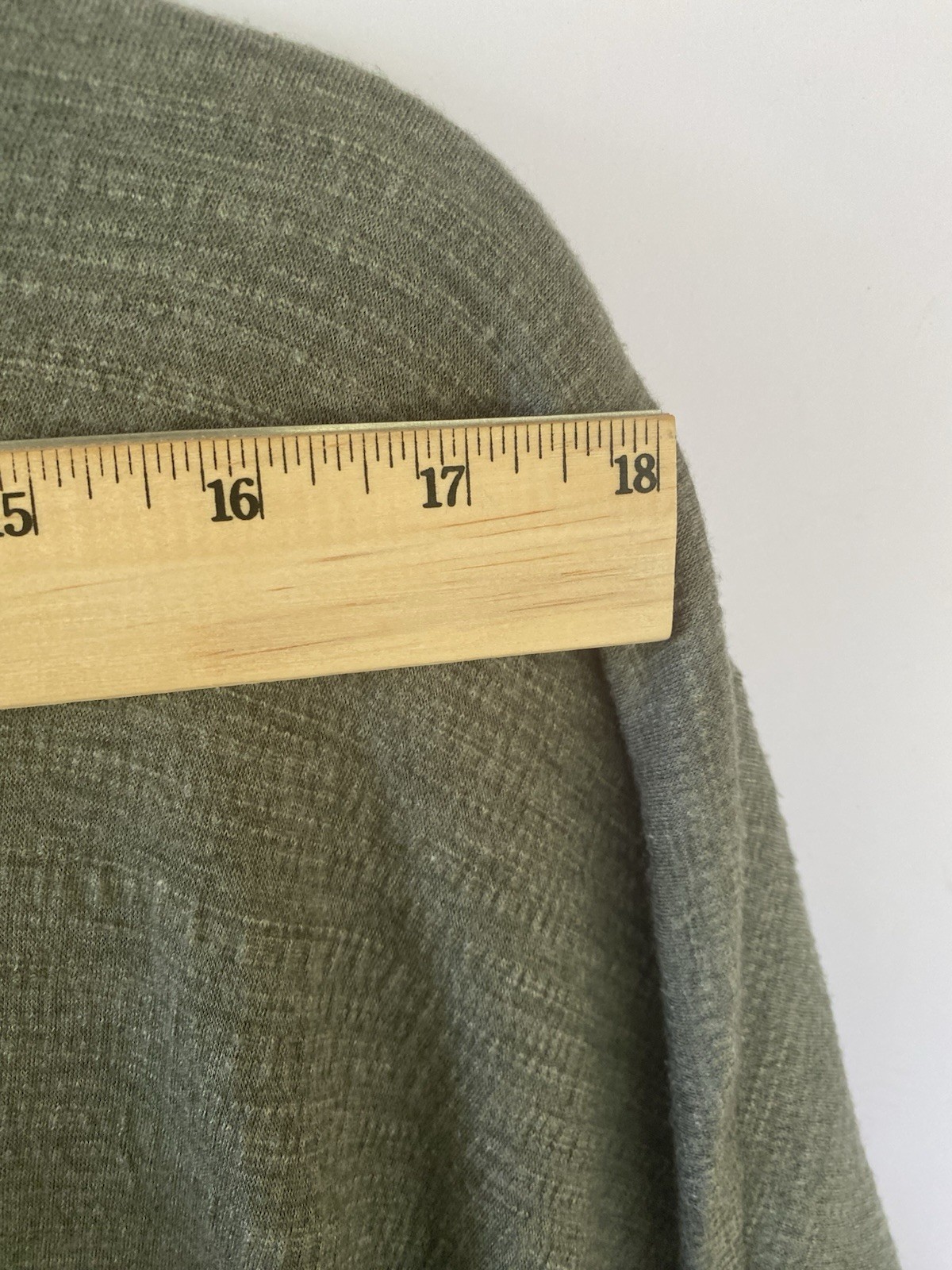 Cable & Gauge Pullover Blouse Top Raglan V-Neck Short Sleeves Green Women’s M