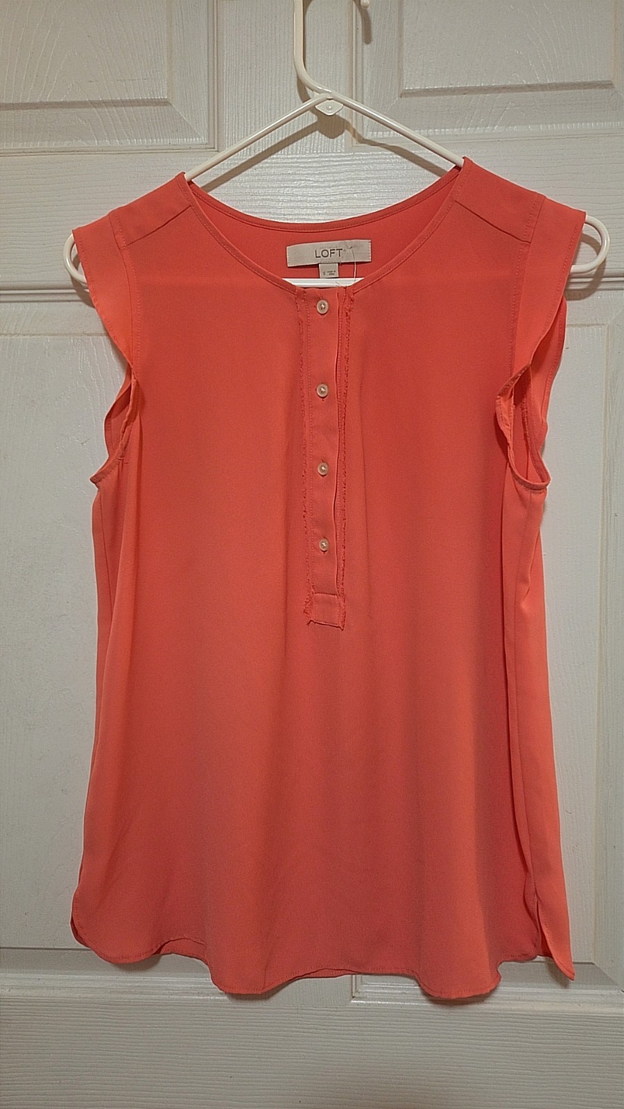 Loft Women’s Small Peach 🍑 Sleeveless Tank Pull On 7