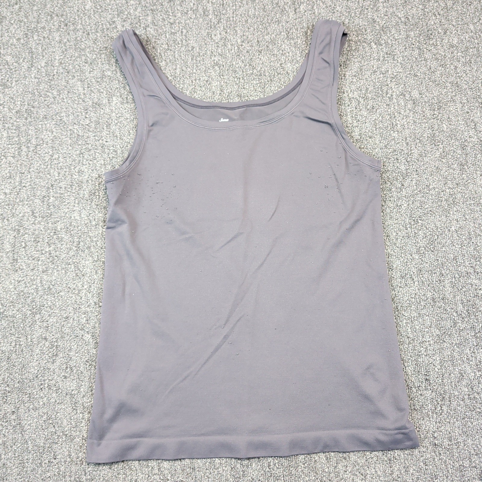 Soma Intimates XL Gray Scoop Neck Tank Top Layering Basic Athleisure USA Made