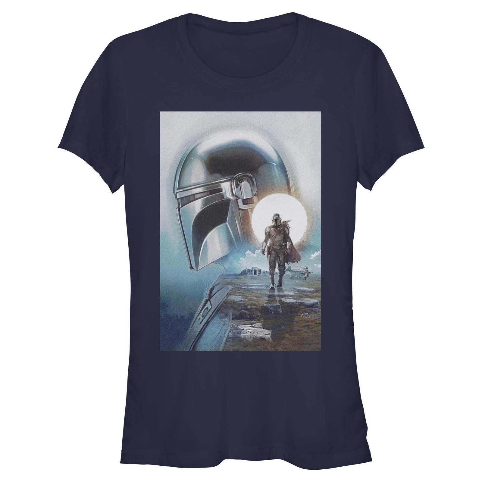Junior’s Star Wars: The Mandalorian and Grogu Din Djarin and The Child Poster T-