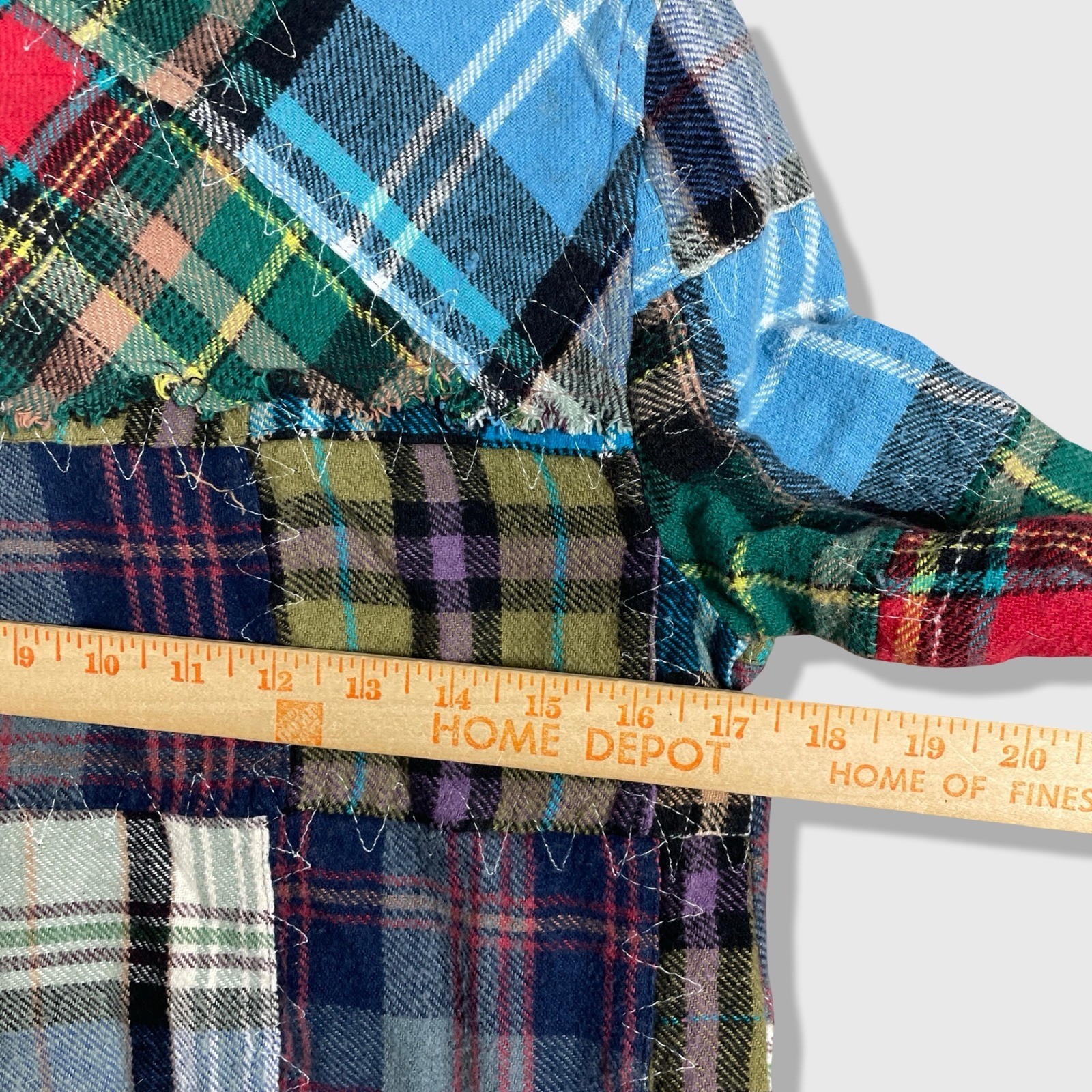 Free People Patchwork Flannel Shirt Womens Small Multicolor Boho Grunge NWT