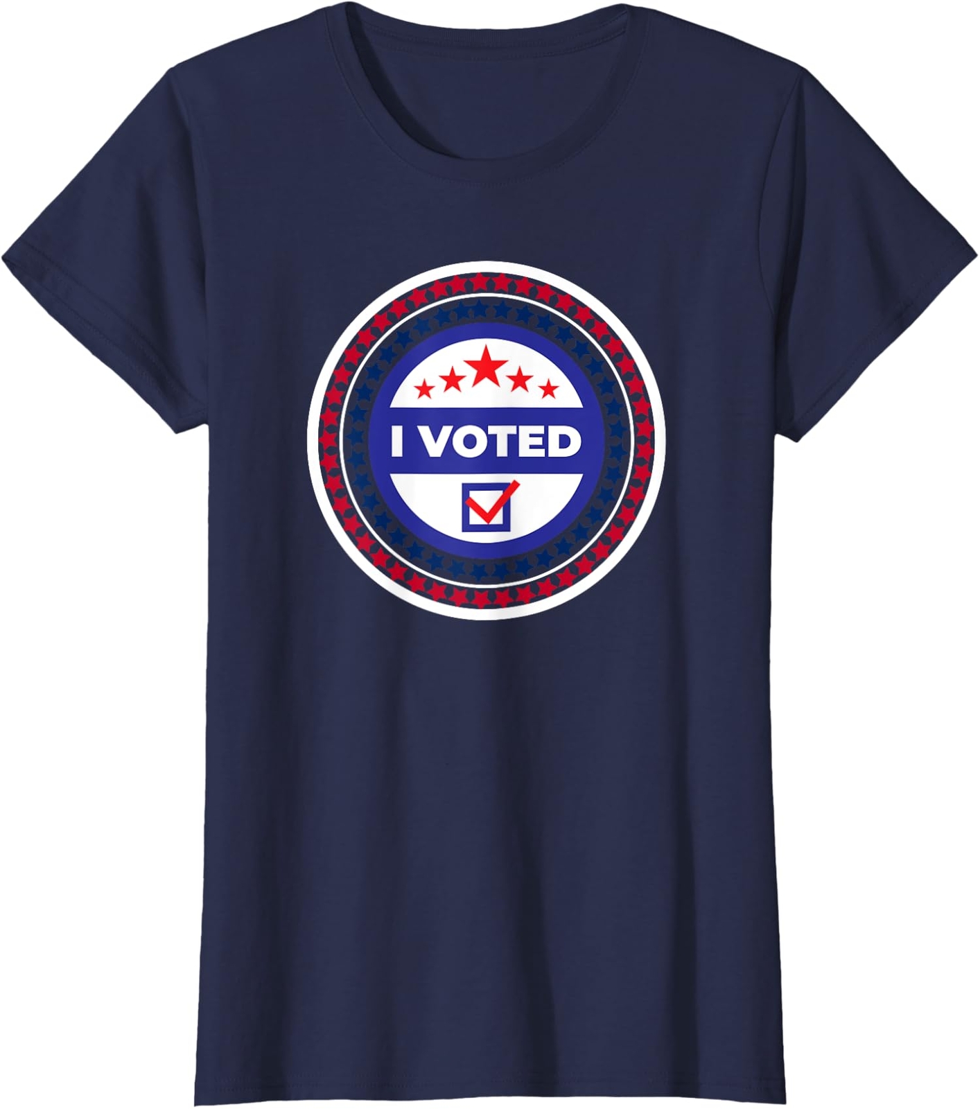 I Voted Nov 2024 USA Elections Pro Democracy Ladies’ Crewneck T-Shirt
