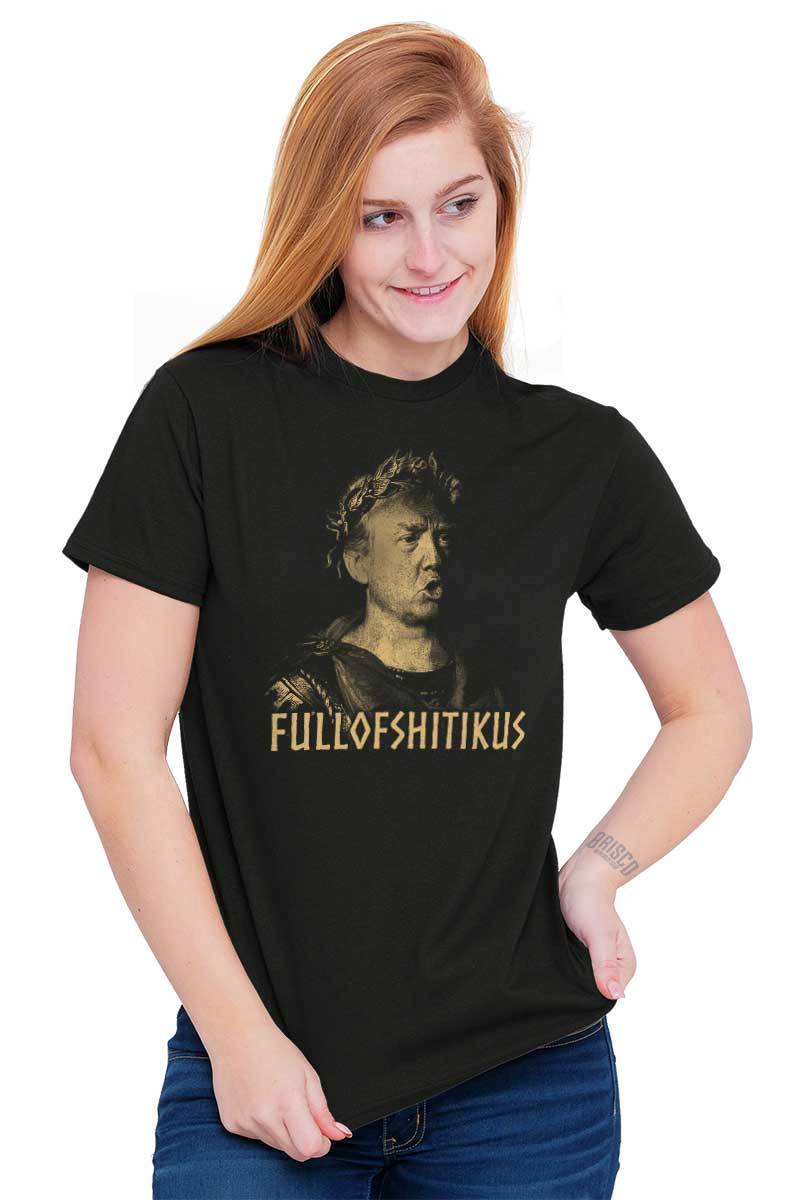 Full Of S**ttikus Donald Trump President USA Adult Short Sleeve Crewneck Tee
