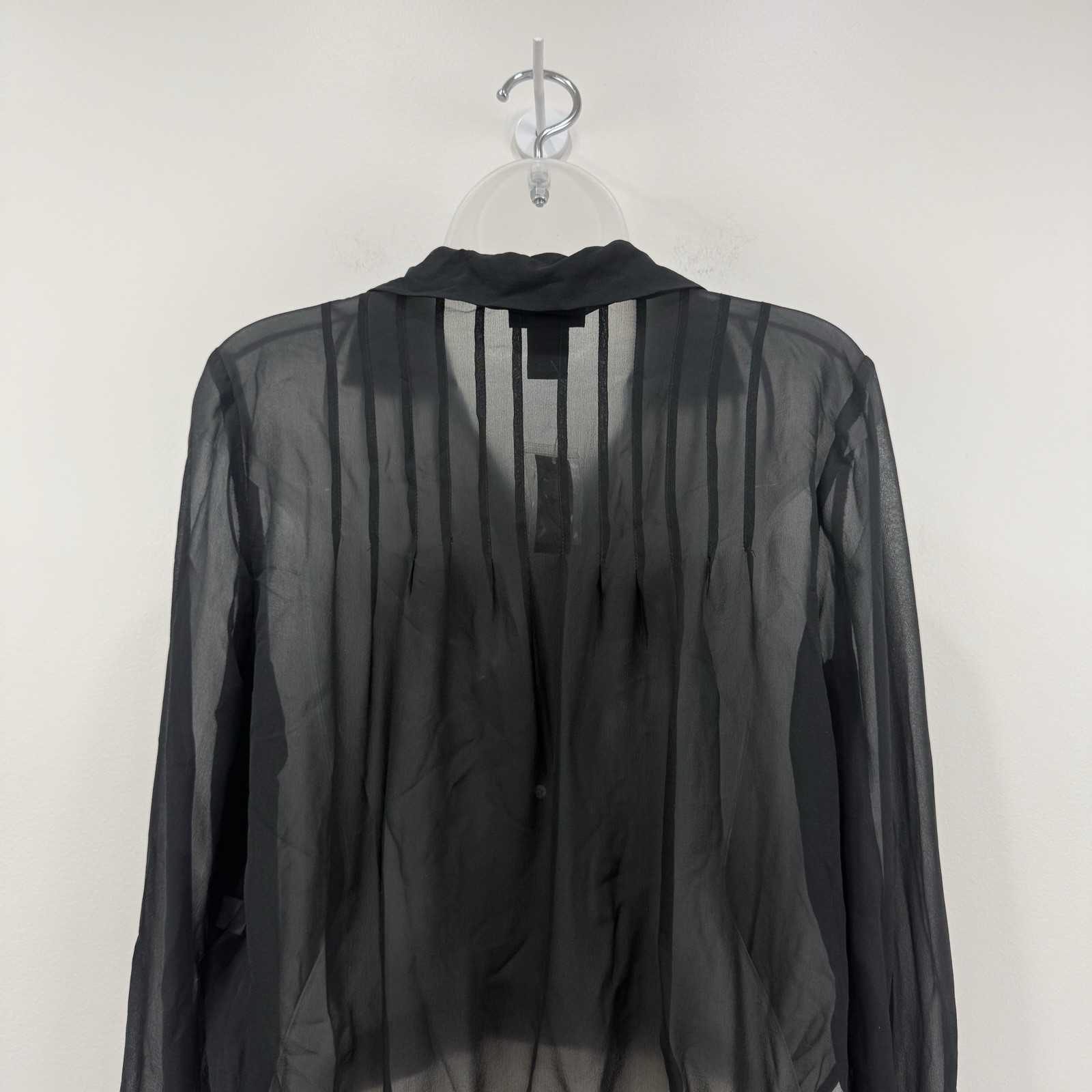 VTG Y2K The Limited 100% Silk Top Womens S NWT Sheer Fairy Grunge Chic Career