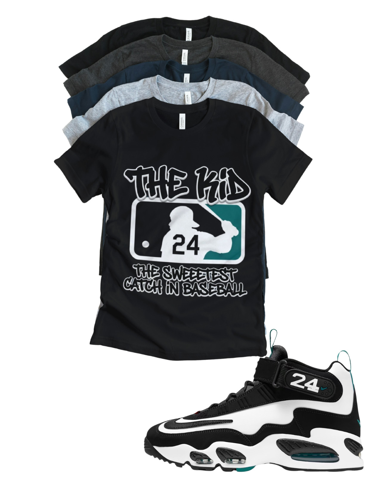 OG Sneaker Matching Tshirt for Griffey Sweetest Catch Freshwater Sneaker Match