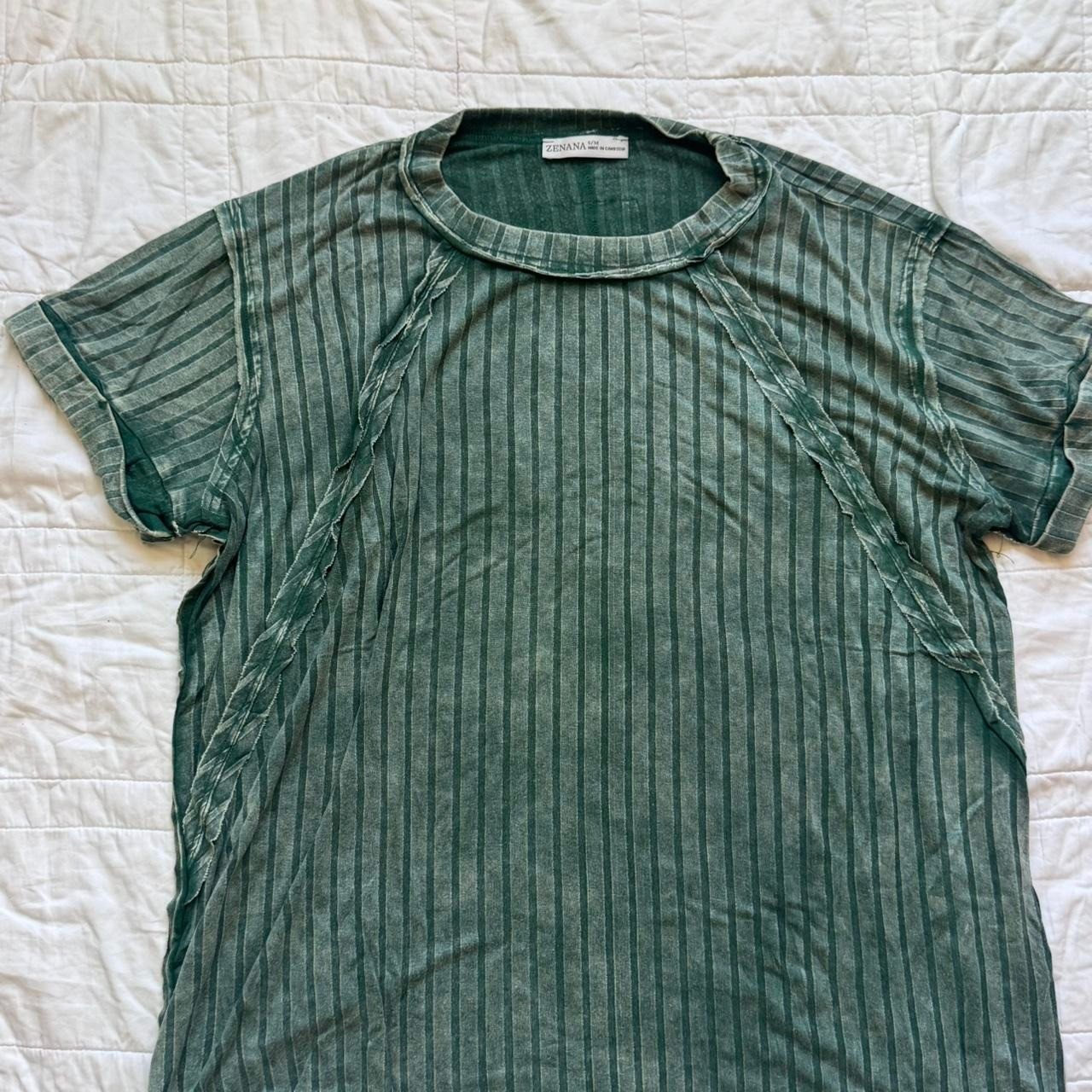 Zenana slouchy ribbed tee size M raglan dolman sleeve mineral washed boho jewel
