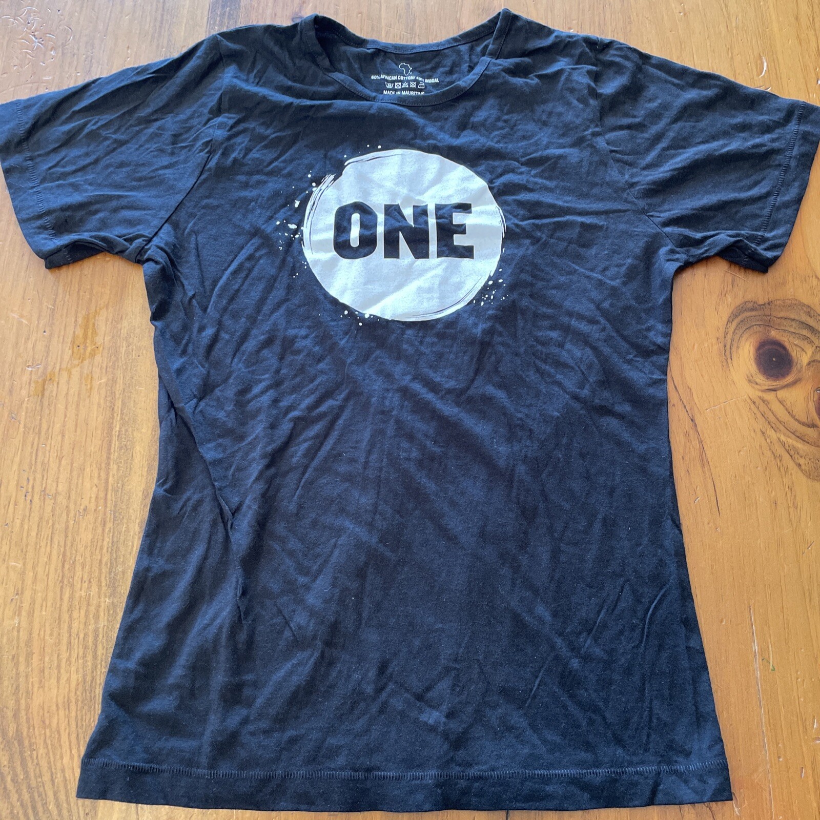 ONE Official Make Poverty History one.org Bono U2 Africa T-Shirt XS NWOT