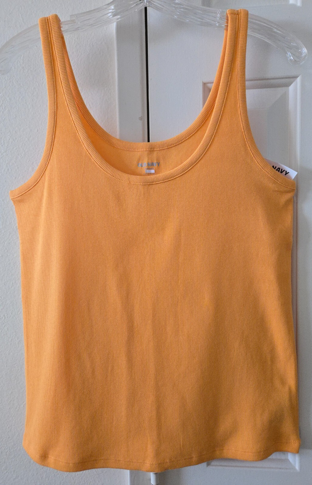 Old Navy Sunny Orange Tangerine Ribbed Knit Tank Top Cami Large XL XXL U Choose