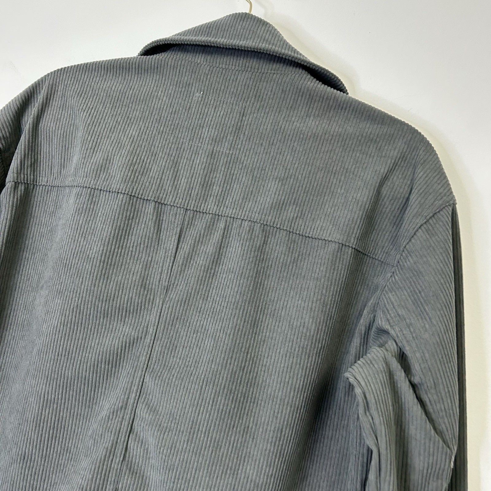 Avec Les Filles Corduroy Shirt Jacket Women’s Size Medium Gray Shacket