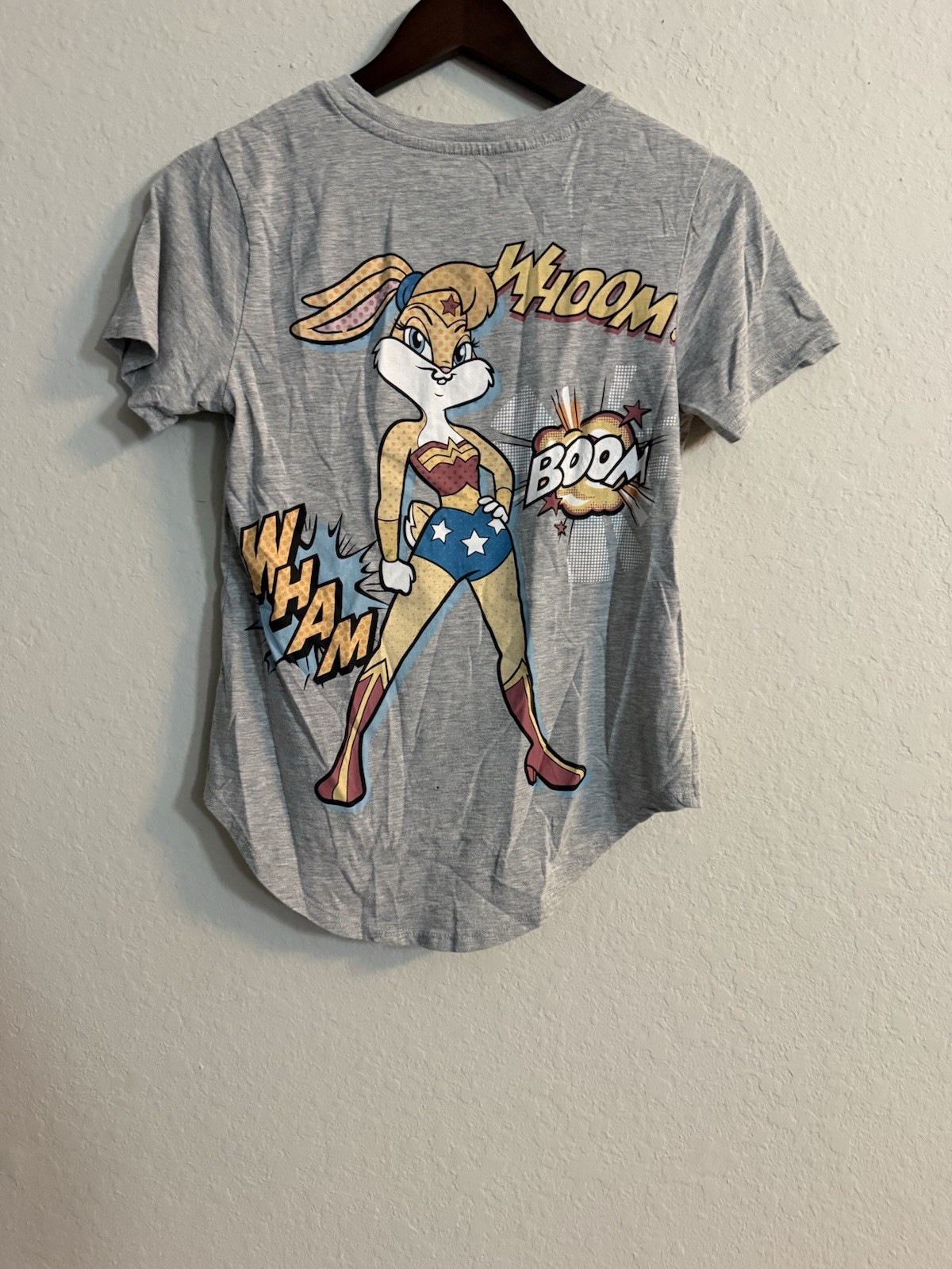 Warner Bros. Bugs Bunny and Lola Women’s Mash Up Graphic Tee with Short Sleeves
