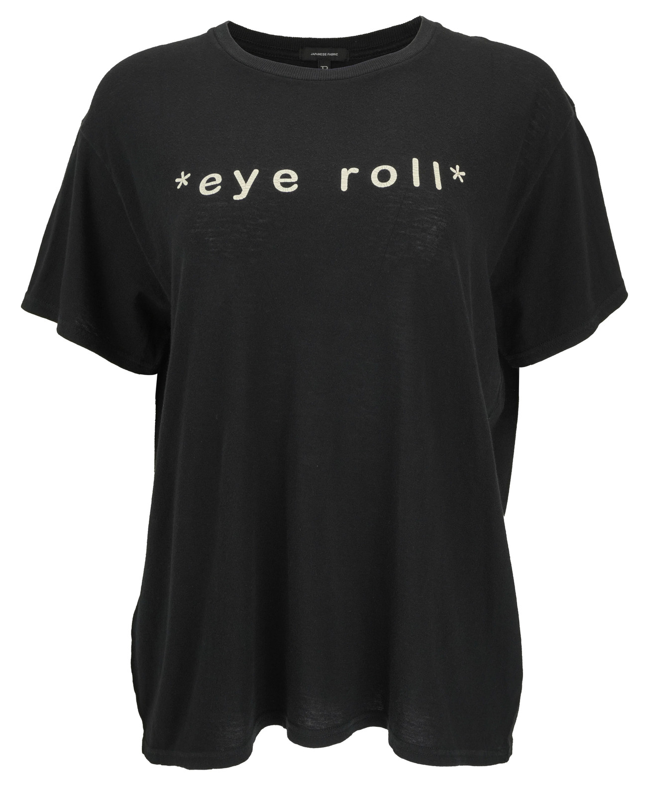 R13 Eye Roll Boy Tee in Black