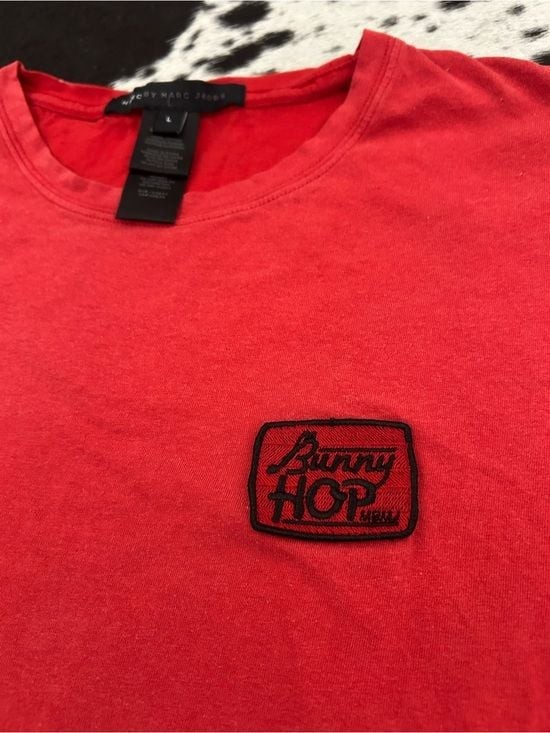 Marc by Marc Jacobs Red Ryne Bunny Hop Patch Tee